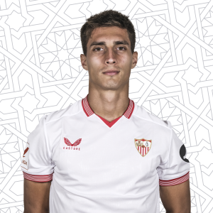 Federico Gattoni con la camiseta del Sevilla FC