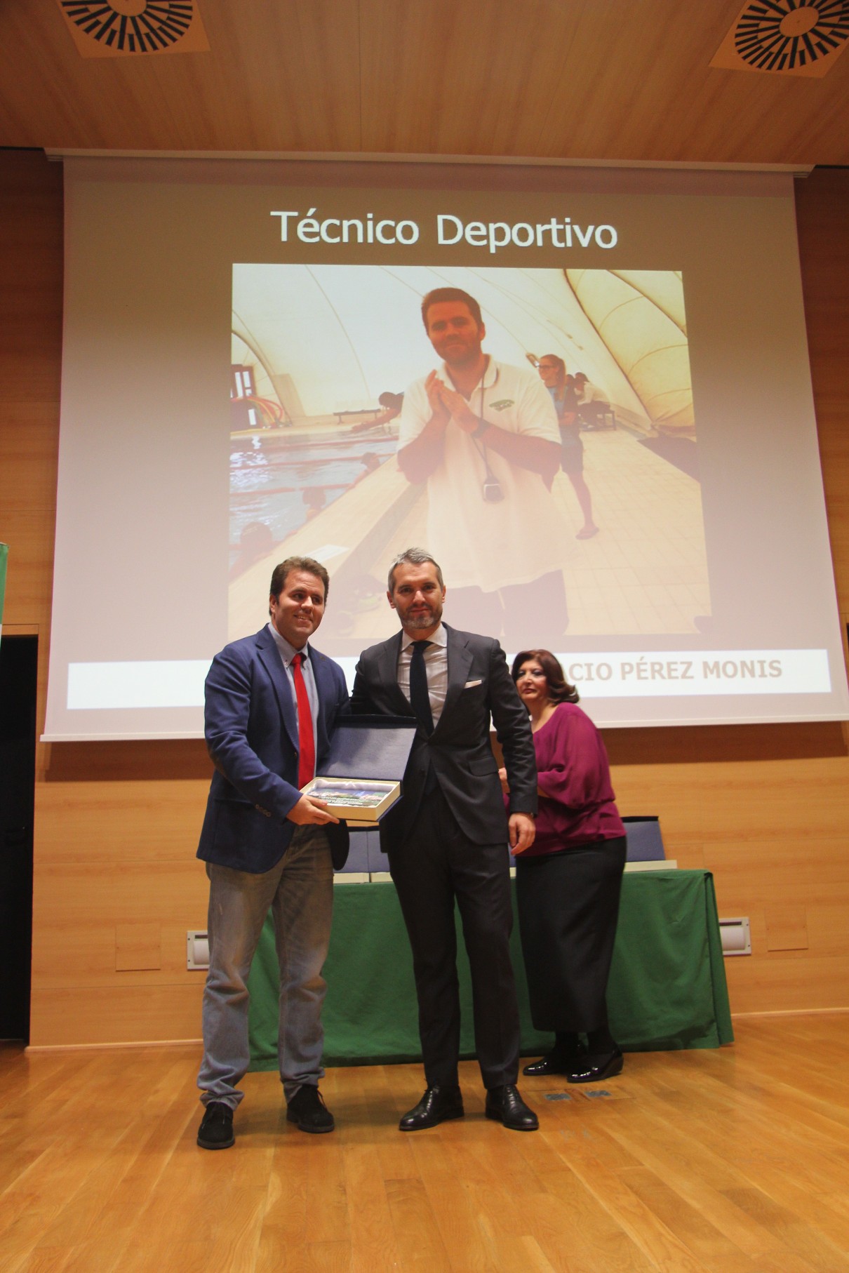 Enrique de la Cerda, en la entrega del premio al mejor técnico