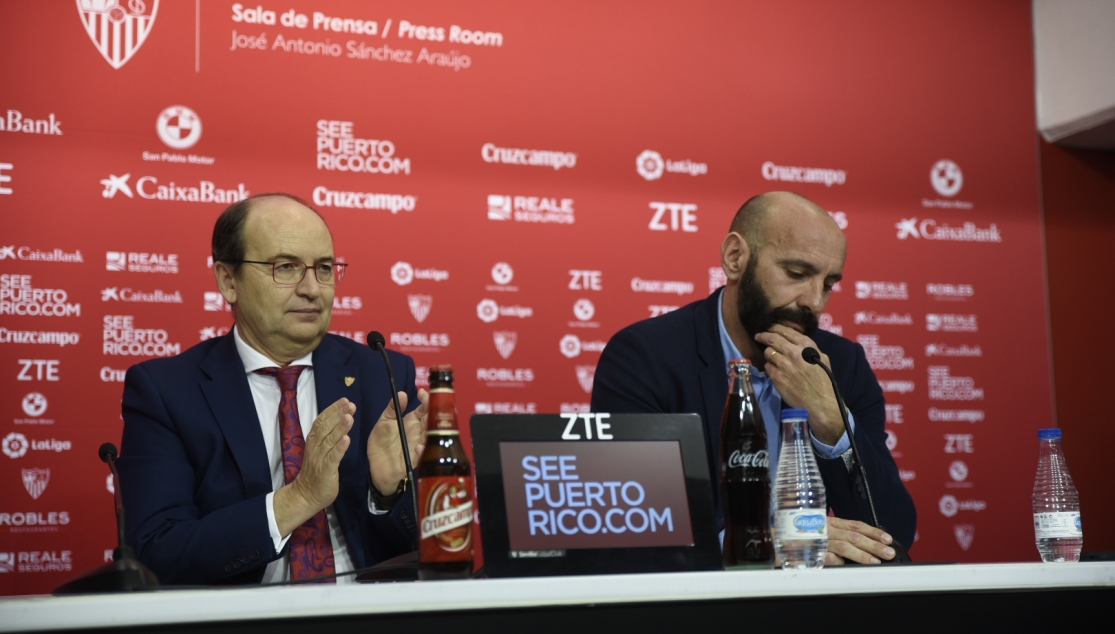 Rueda de prensa de despedida de Monchi