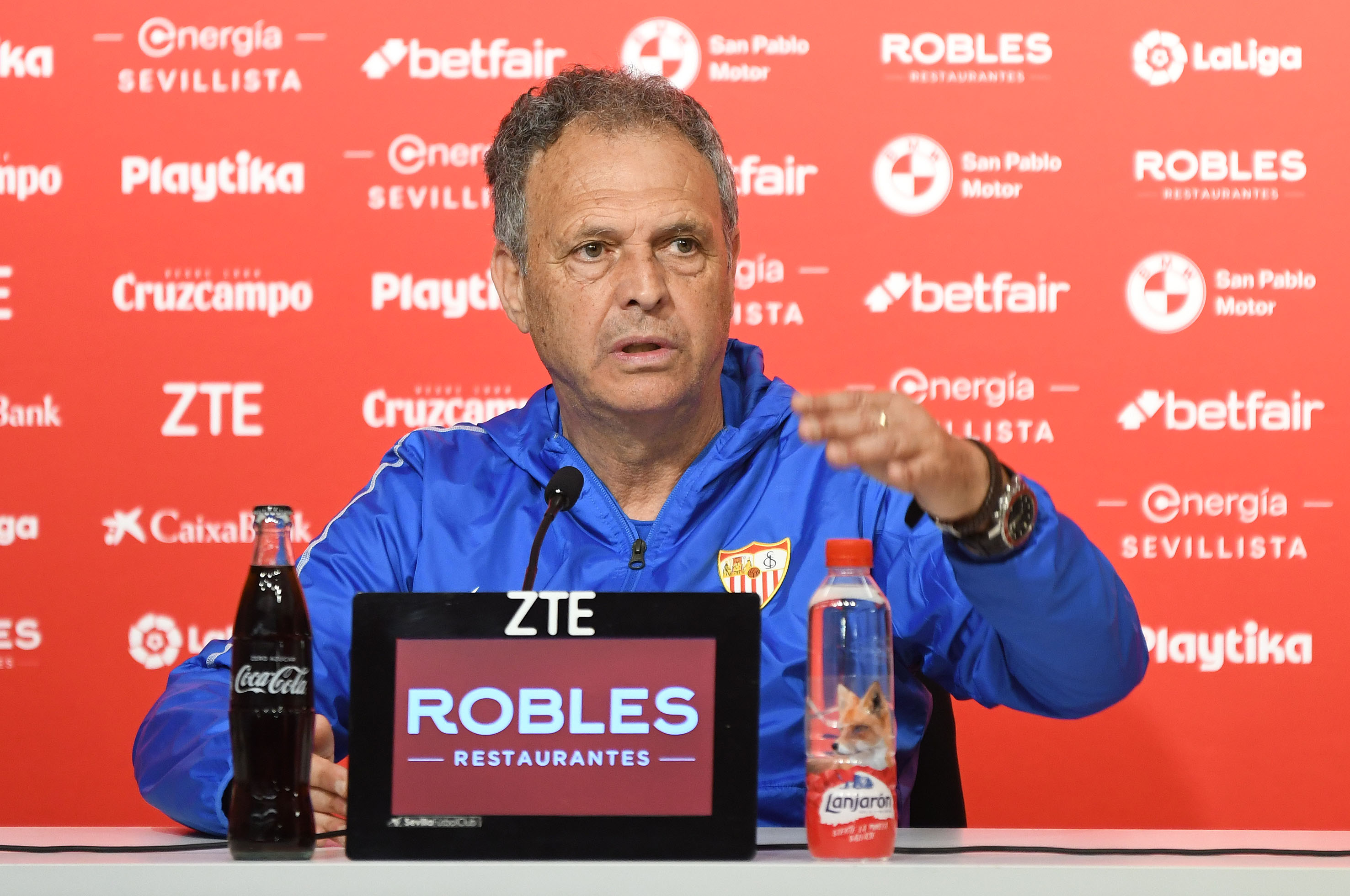 Joaquín Caparrós, entrenador del Sevilla FC