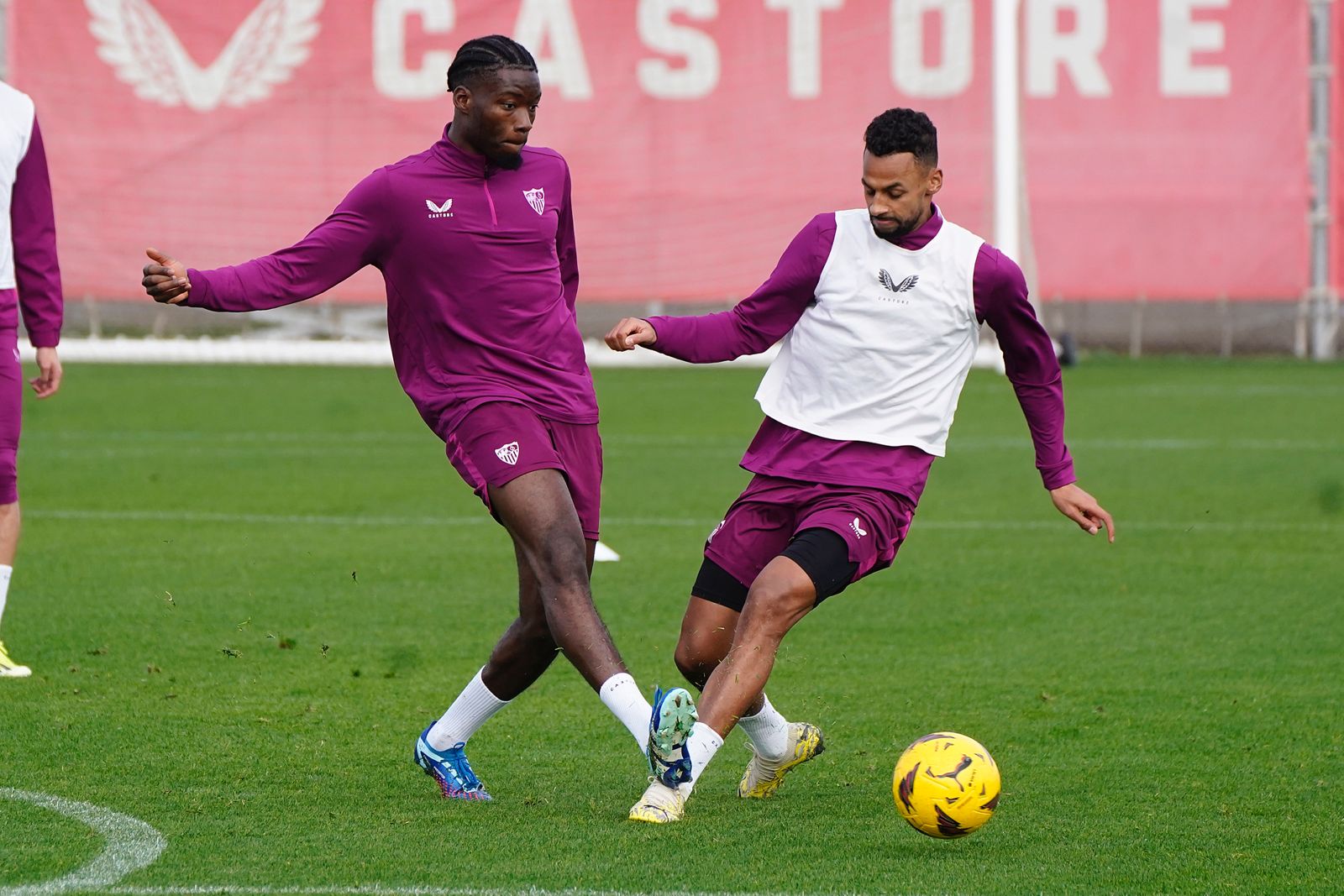 Entrenamiento del Sevilla FC en la ciudad deportiva