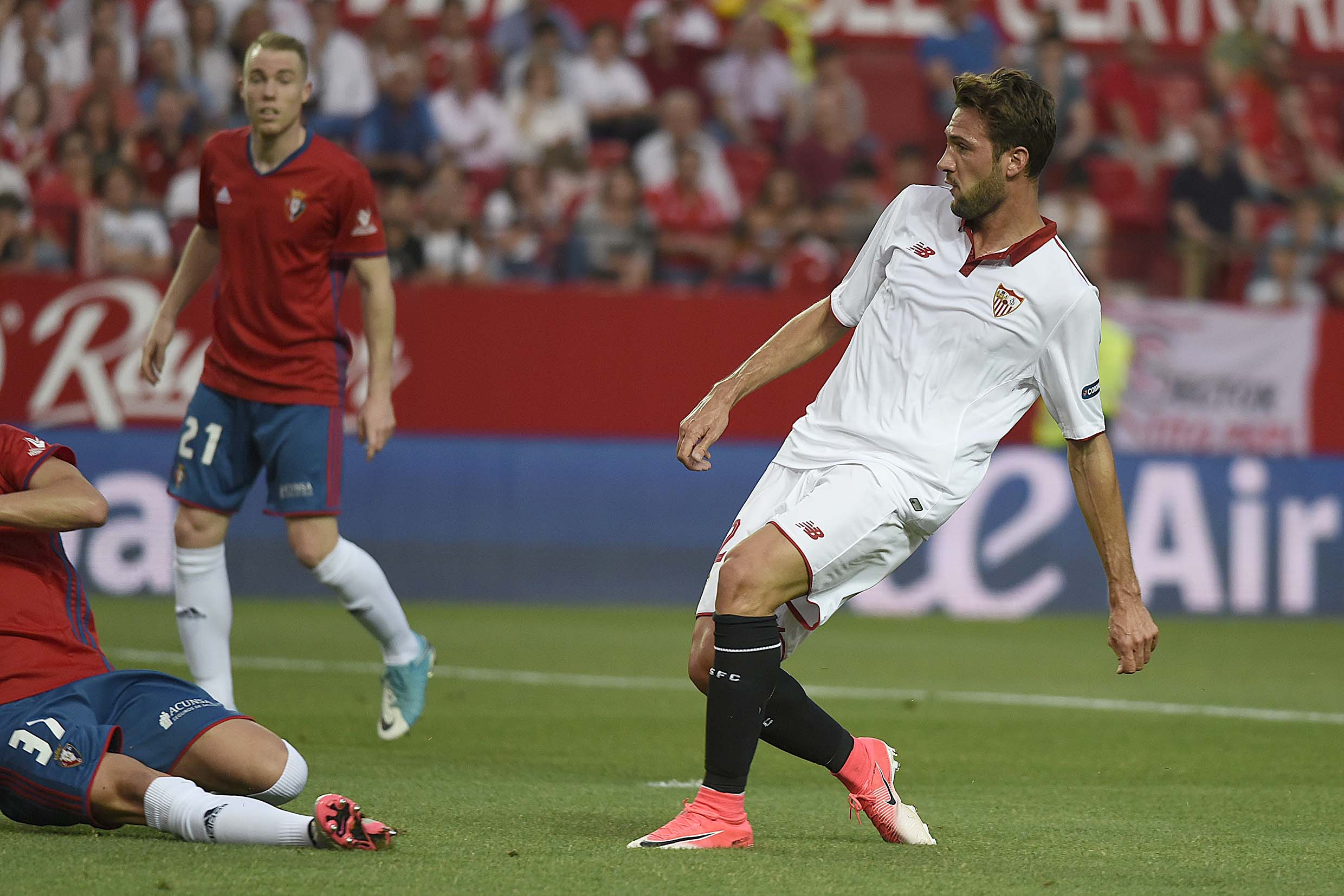 Franco Vázquez en el partido ante Osasuna