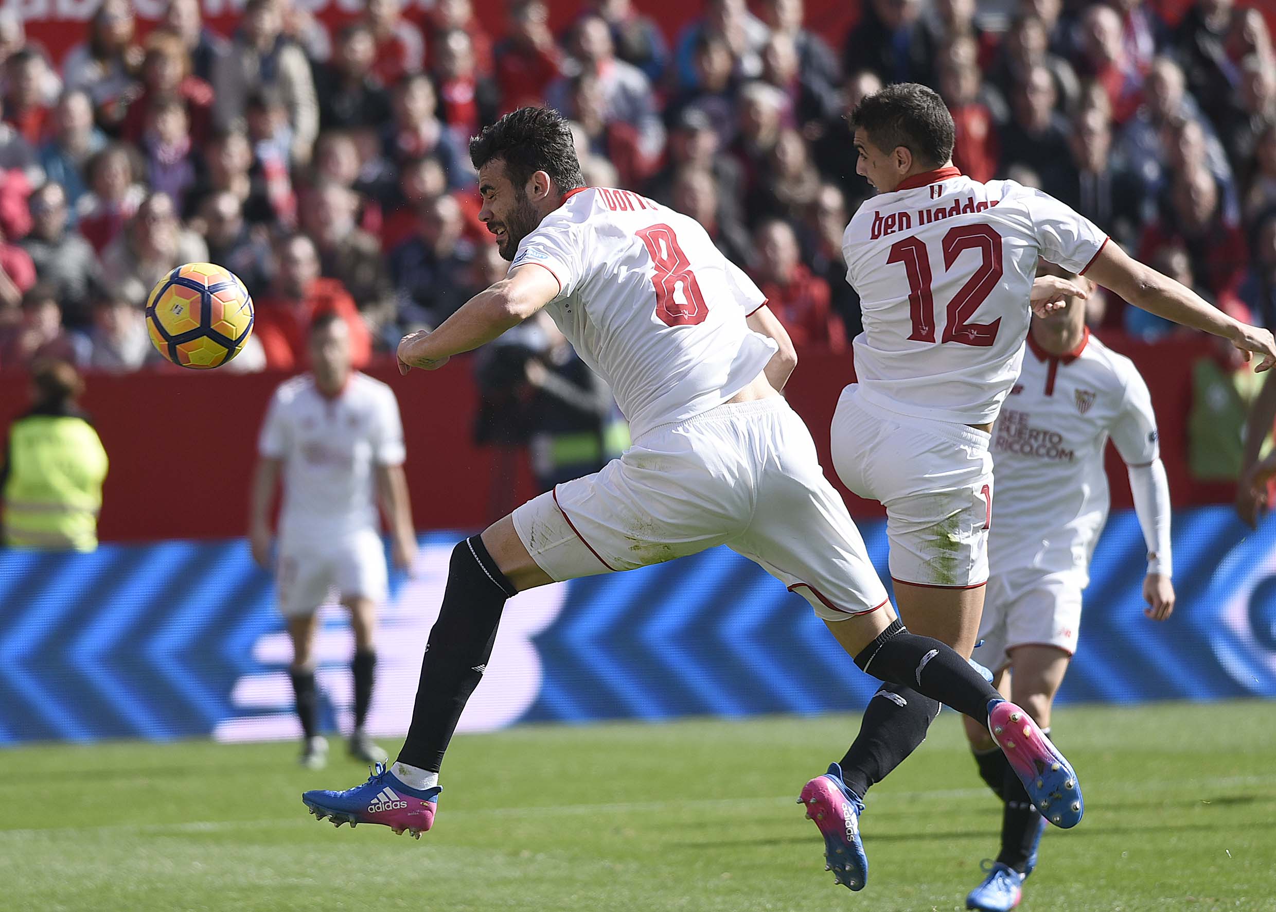 Iborra, en el Sevilla FC-Villarreal CF