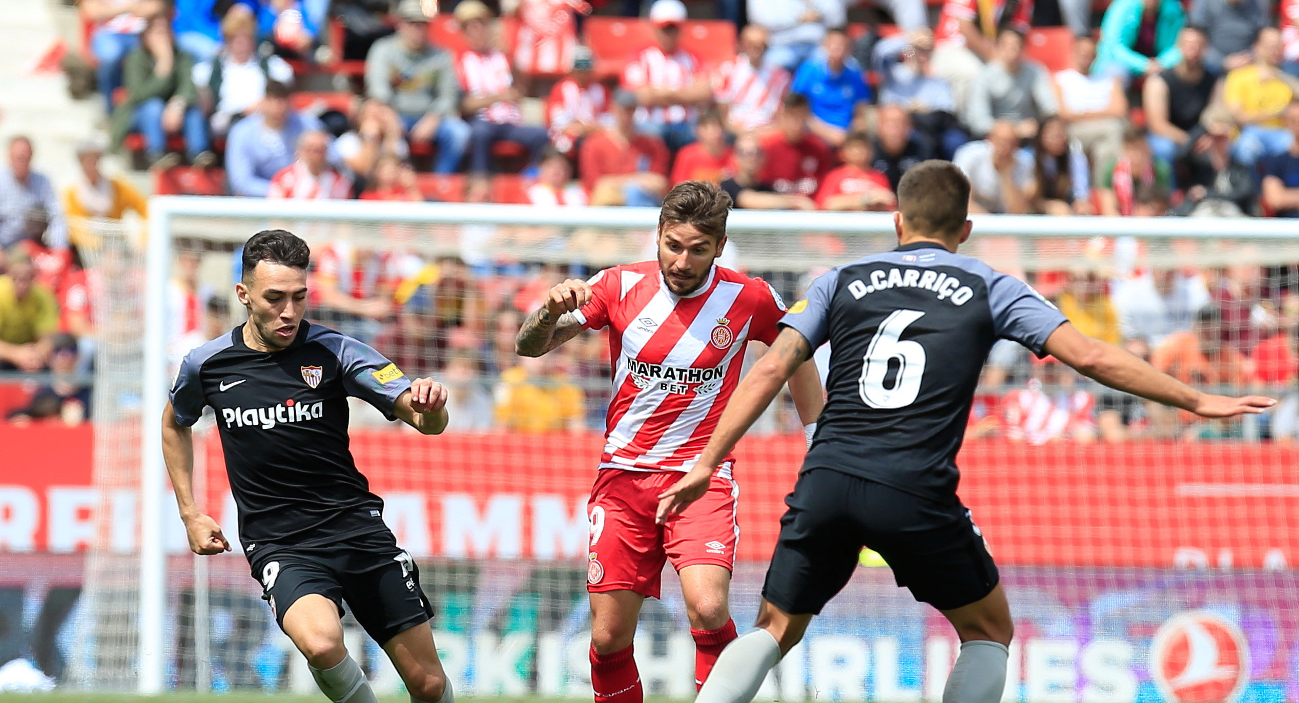 Munir del Sevilla FC ante el Girona