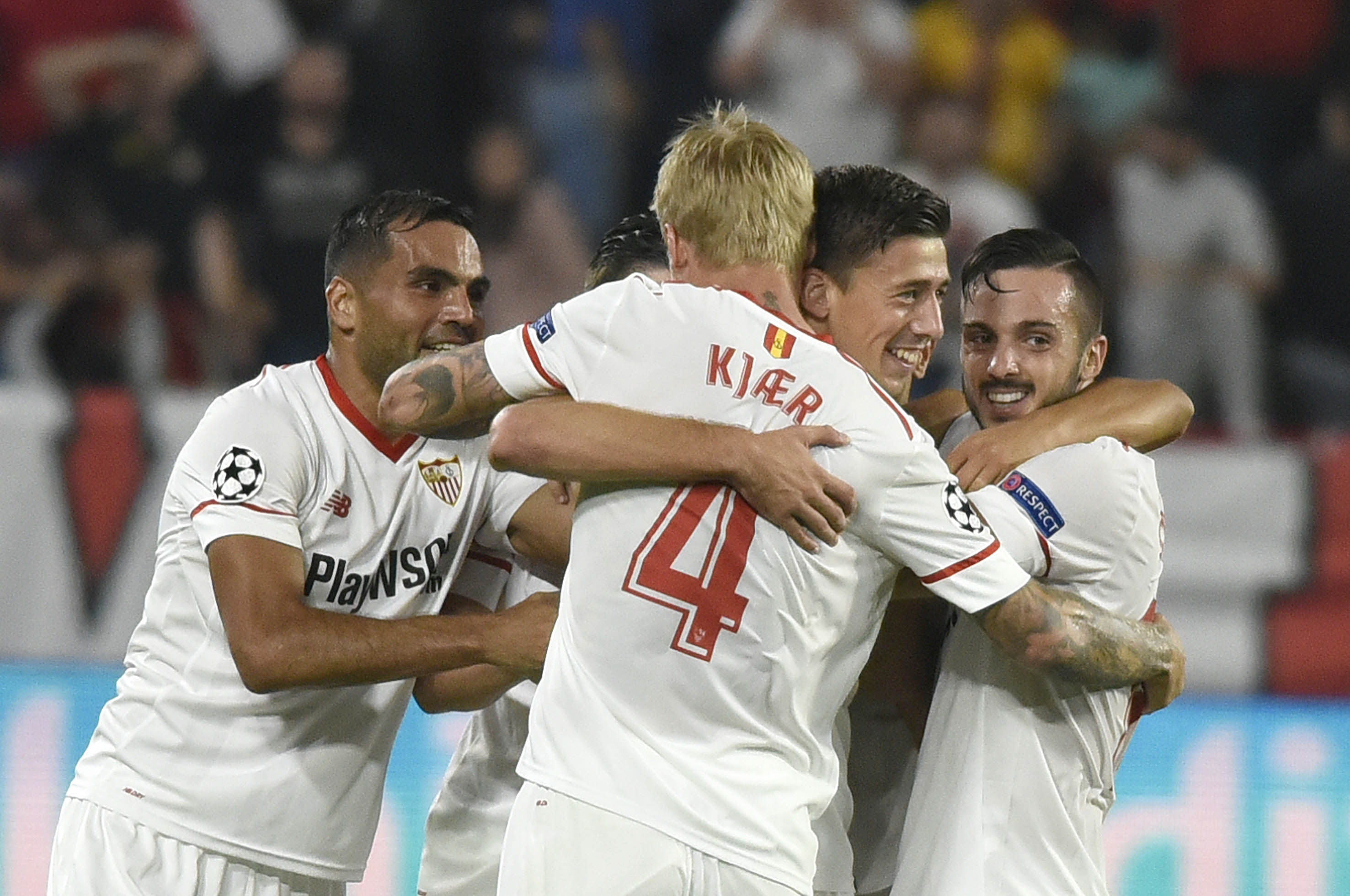 Mercado en el partido ante el Spartak 