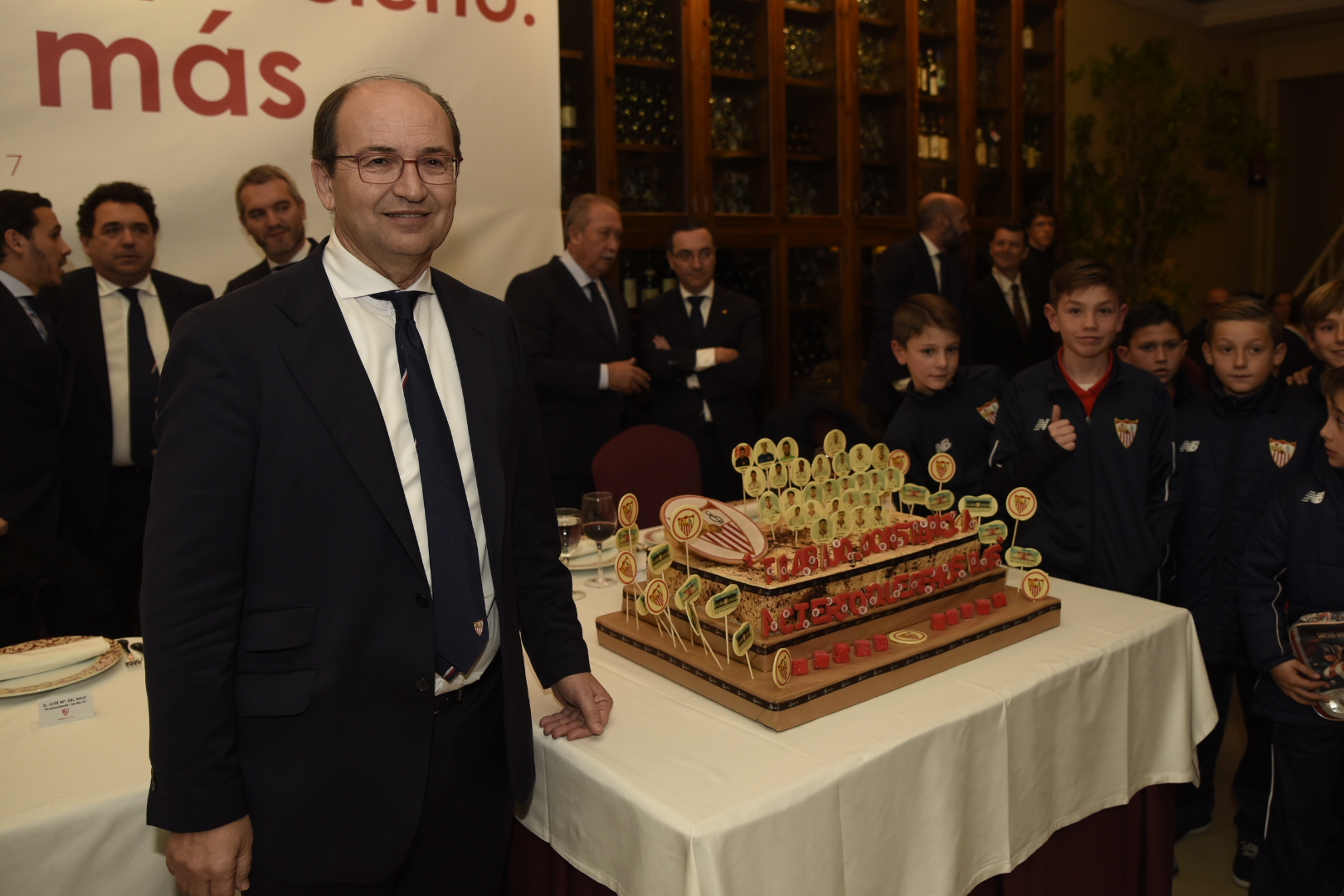 El presidente José Castro en el XV Encuentro sevillista