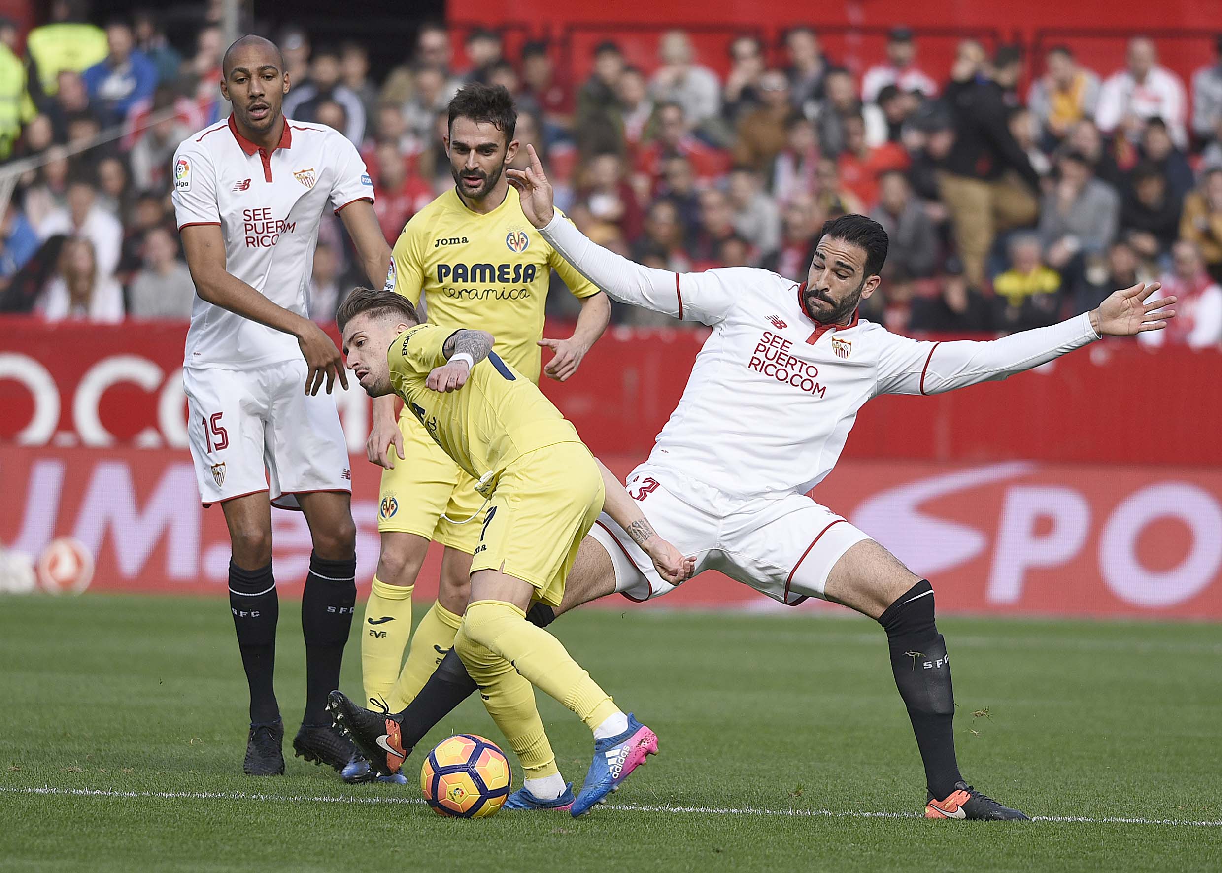 Rami, en el Sevilla FC-Villarreal CF