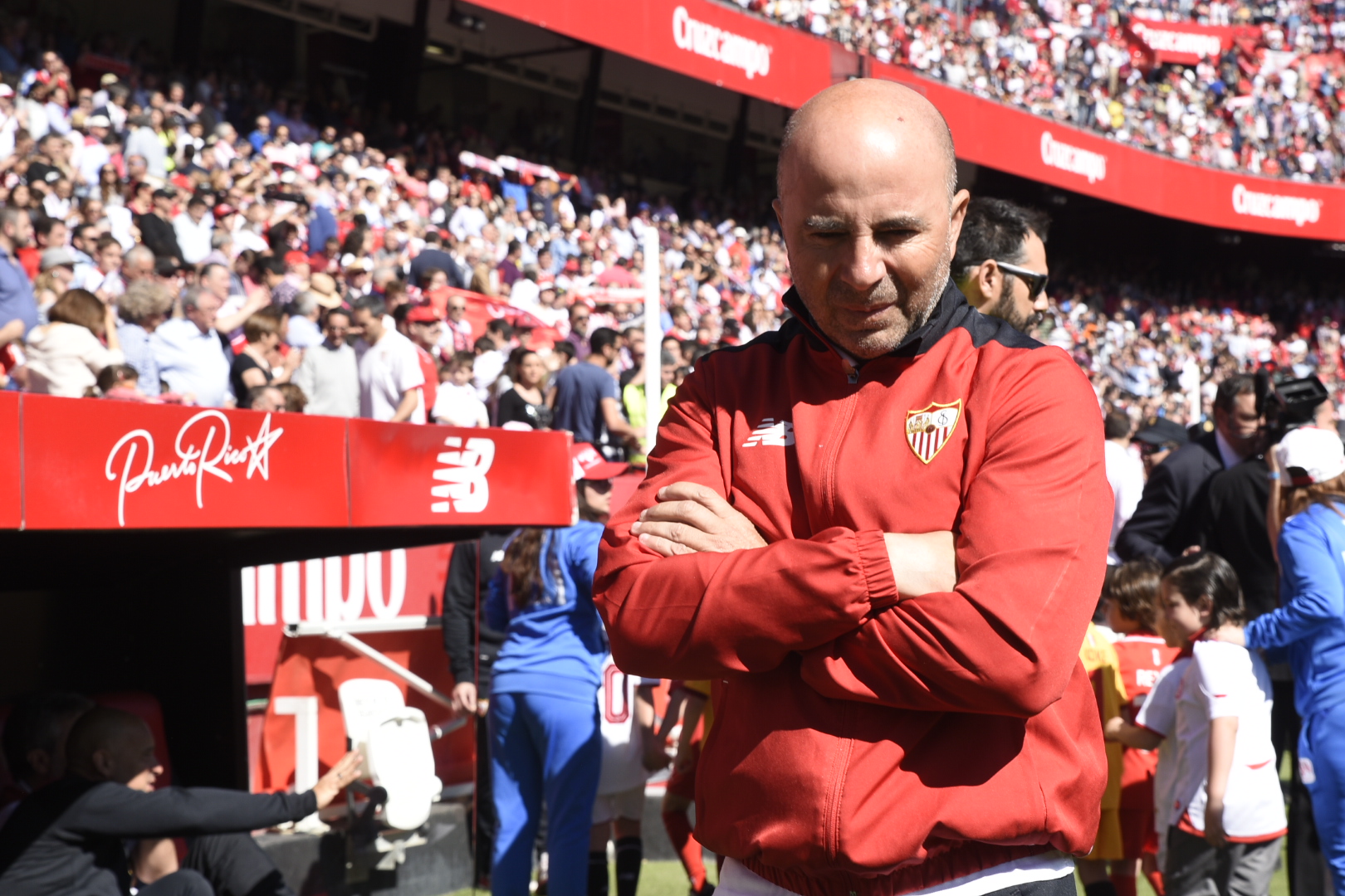 Sampaoli en el Sevilla FC-Sporting