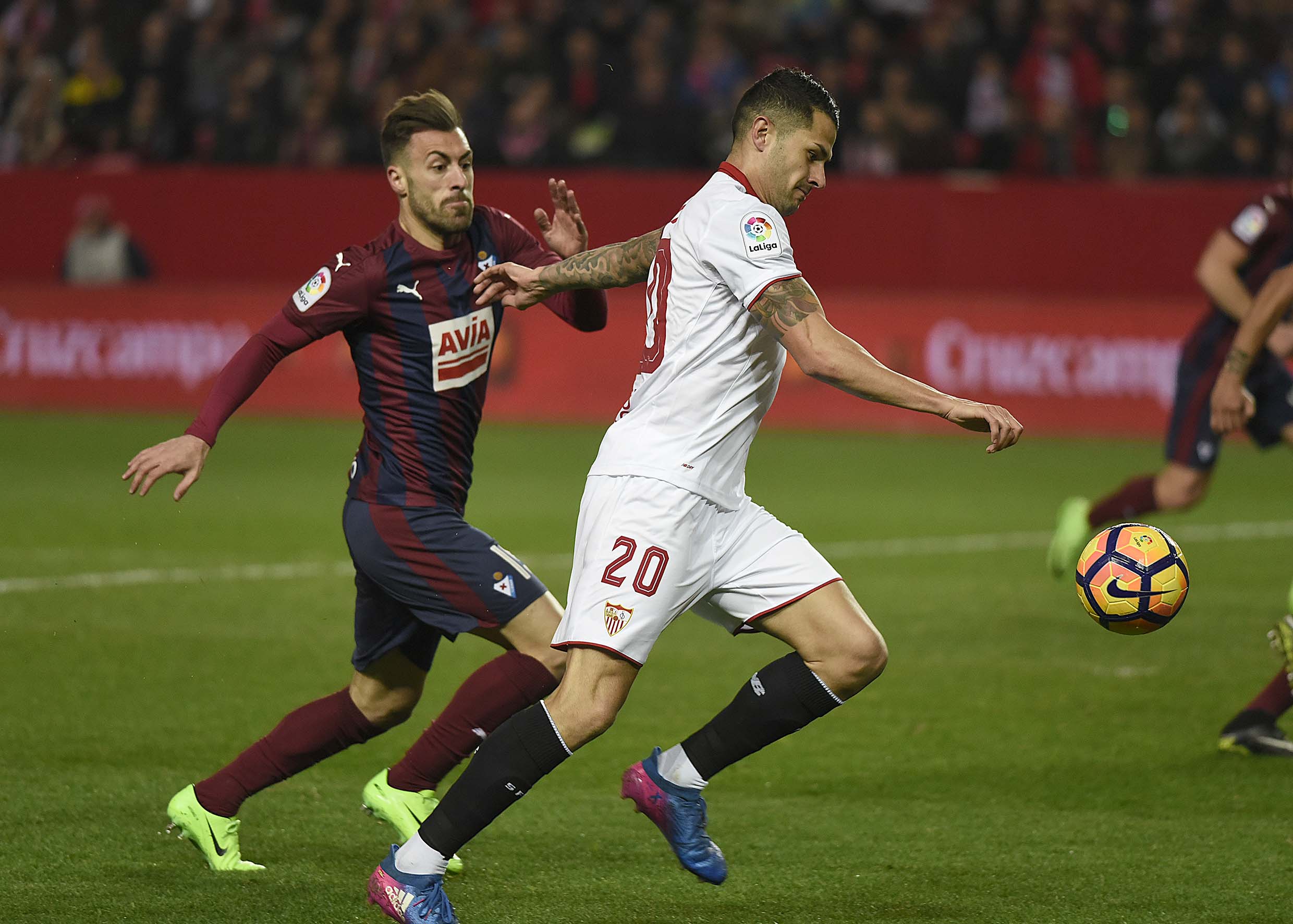 Vitolo en el Sevilla FC-Eibar