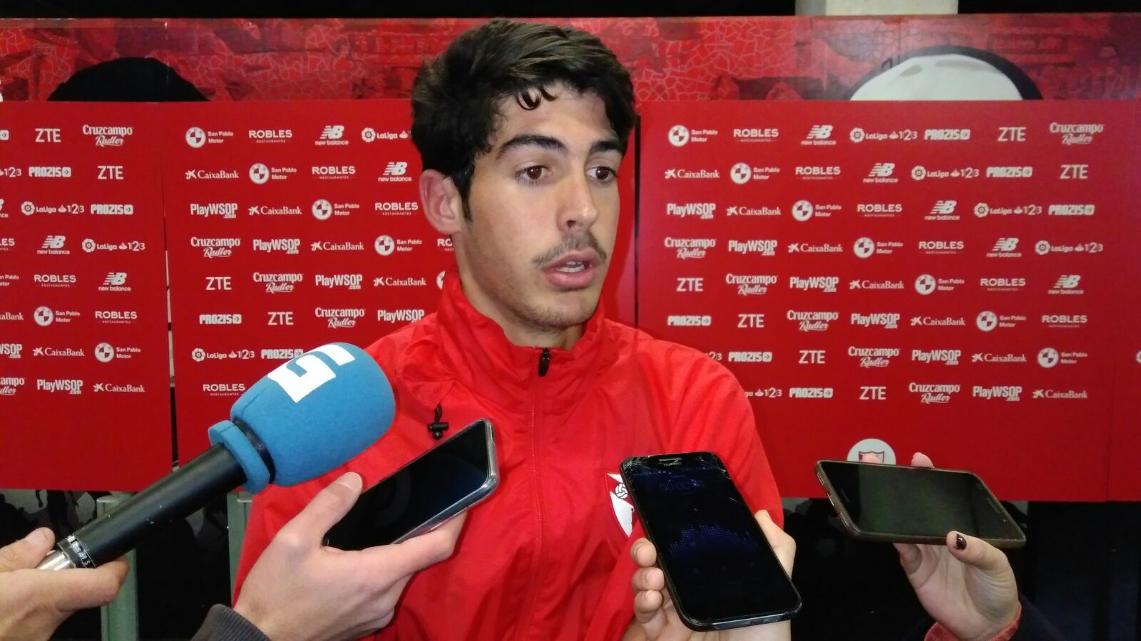 Carlos fernández después de jugar con el Lugo