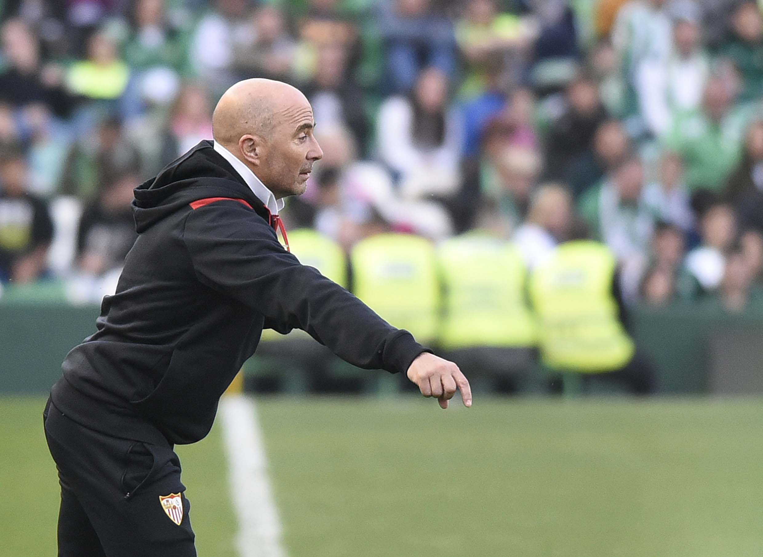 Jorge Sampaoli en el Betis-Sevilla FC