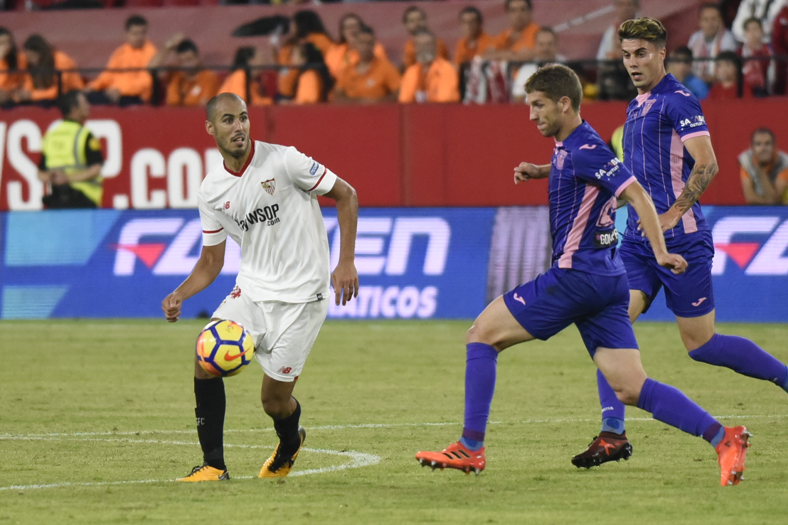 Pizarro del Sevilla FC ante el Leganés