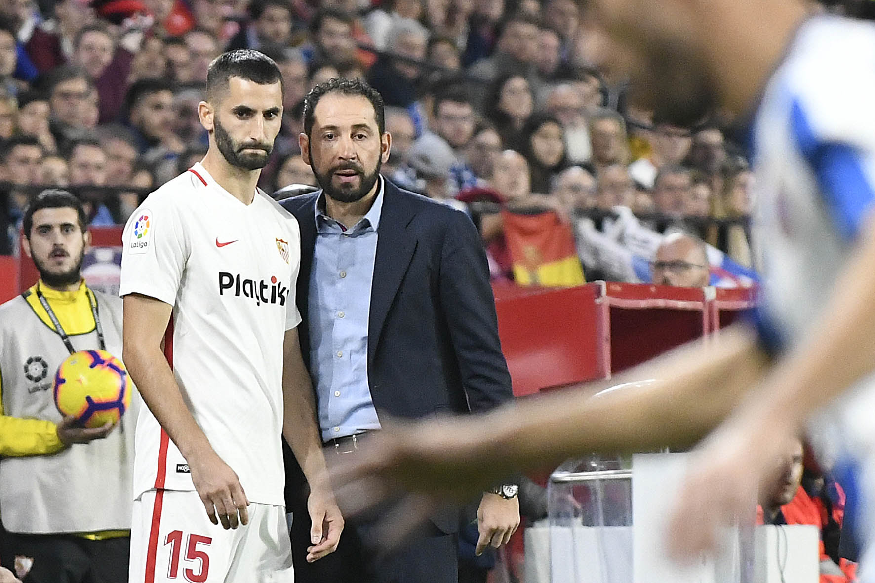 Gonalons junto a Pablo Machín