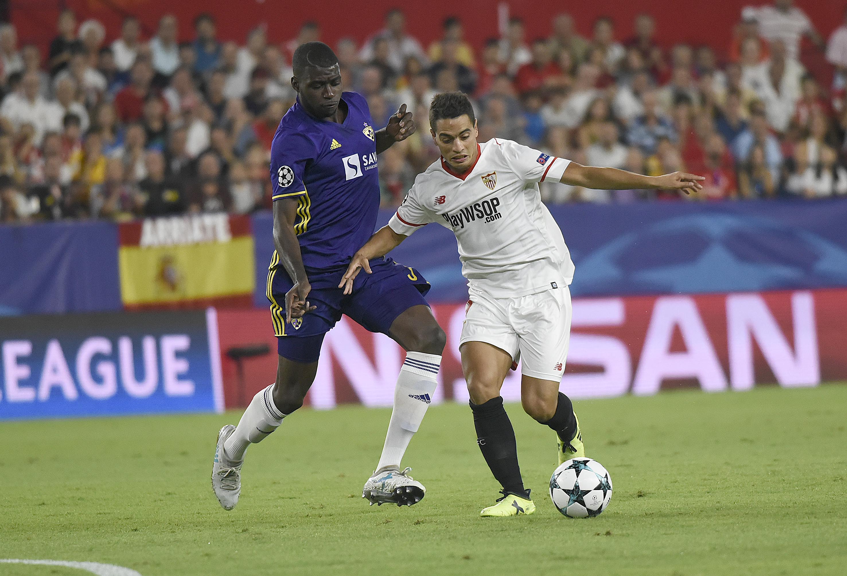 Ben Yedder primer hat-trick en Champions con el Sevilla FC