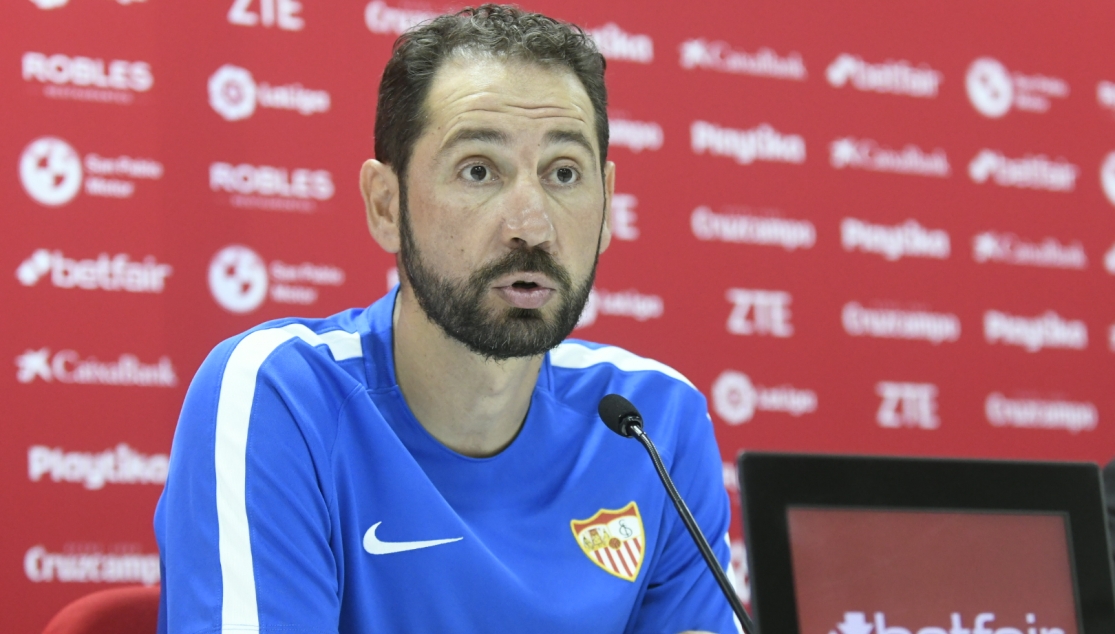 Pablo Machín en rueda de prensa