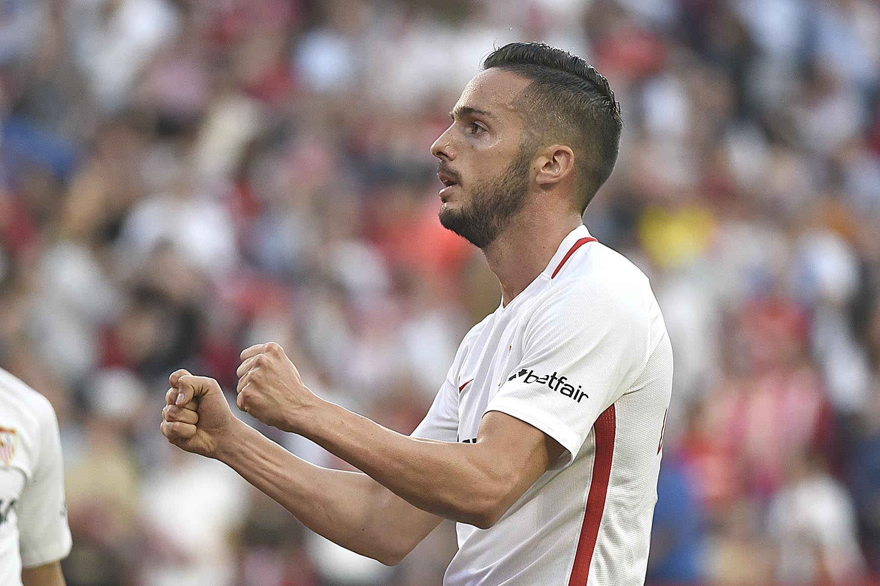 Sarabia del Sevilla FC ante la Real Sociedad