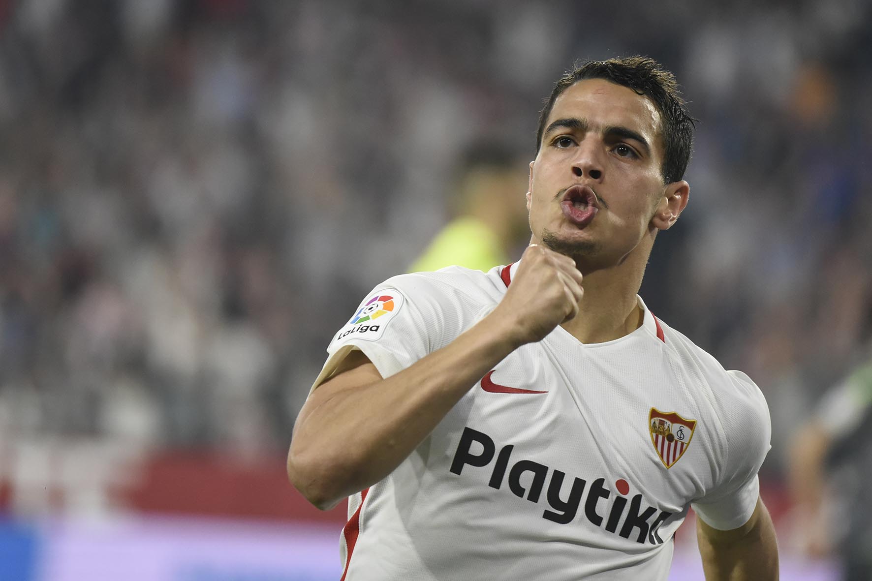 Ben Yedder del Sevilla FC ante la Real Sociedad