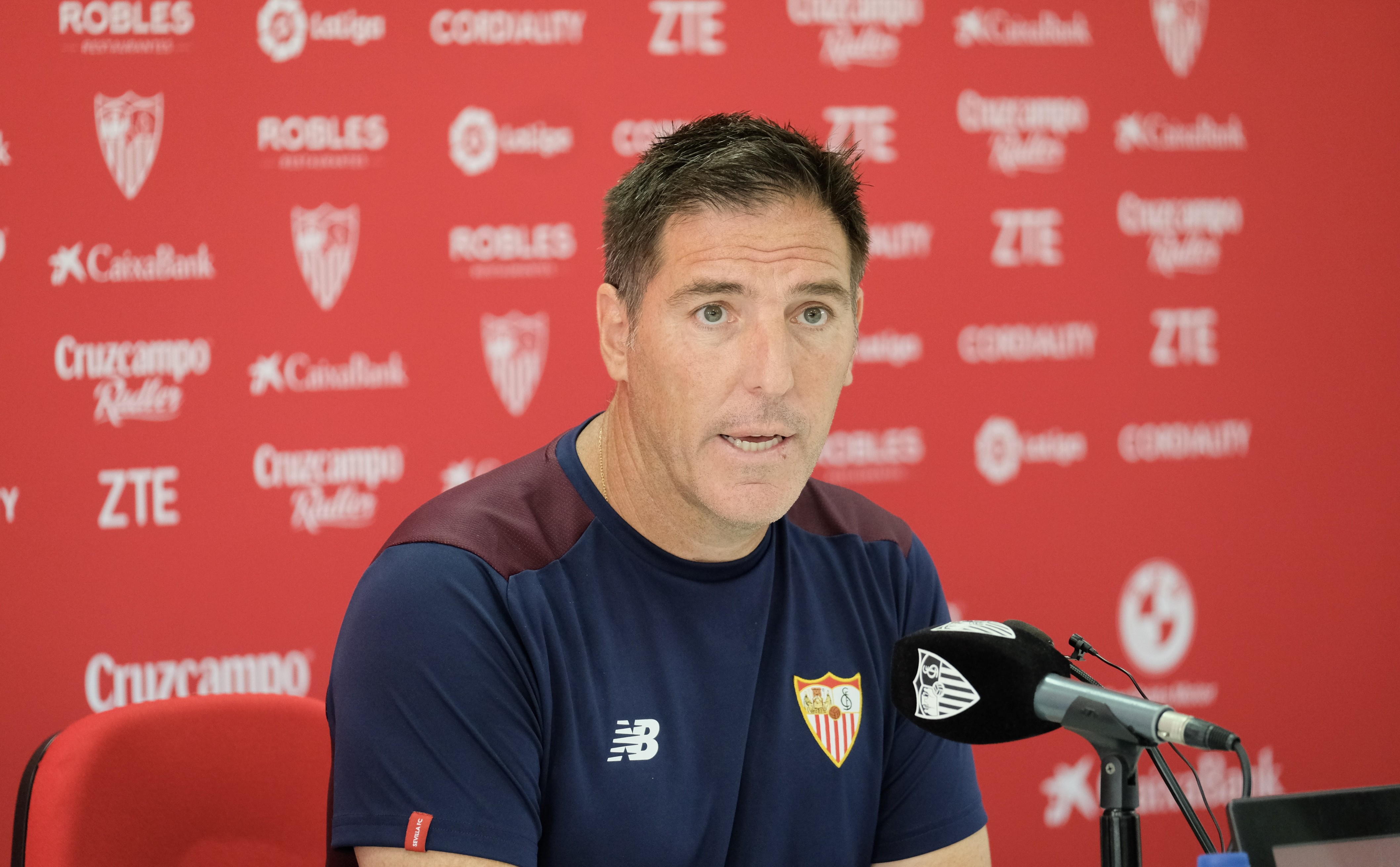 Berizzo, en sala de prensa