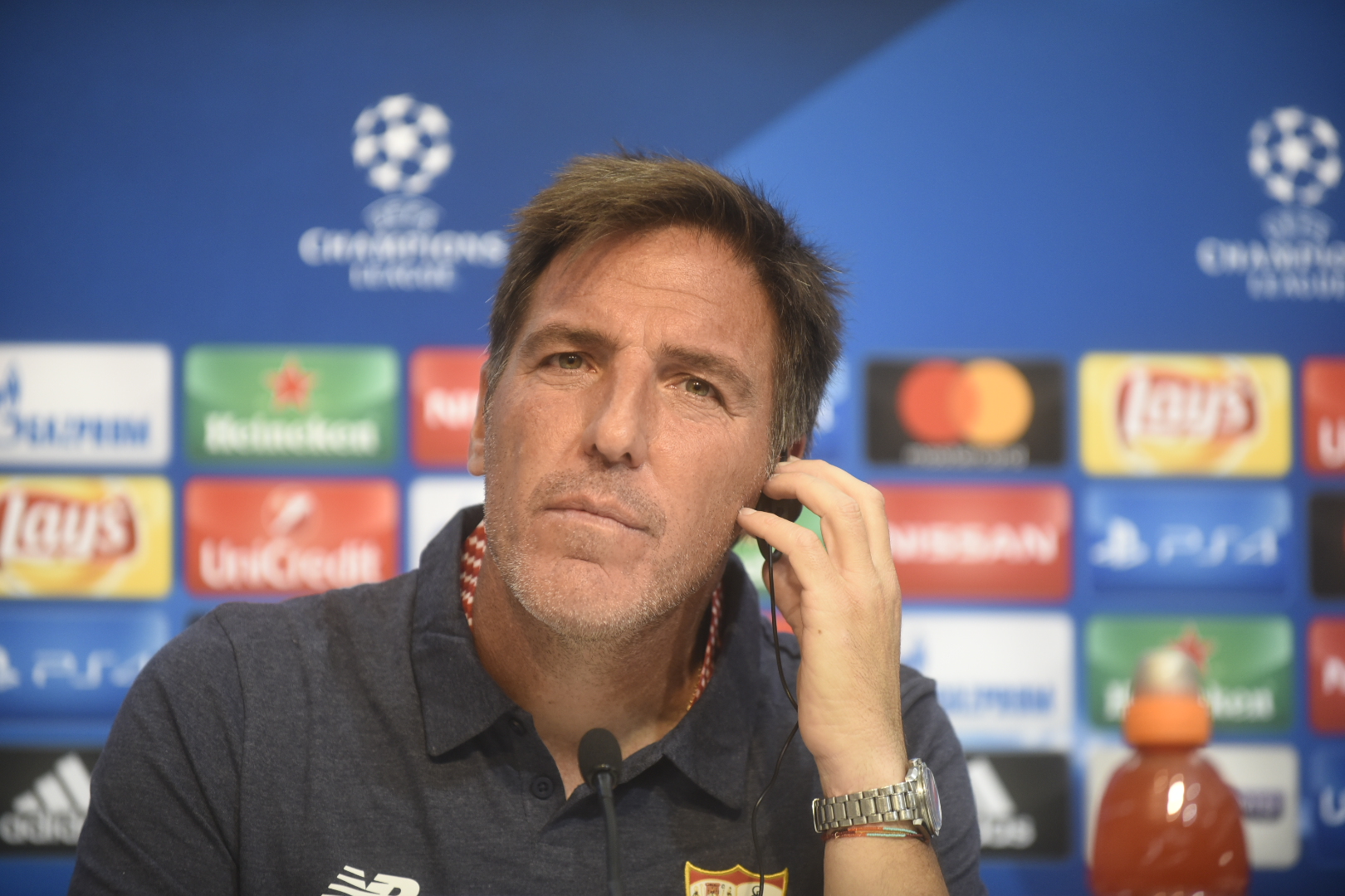 Eduardo Berizzo, en rueda de prensa