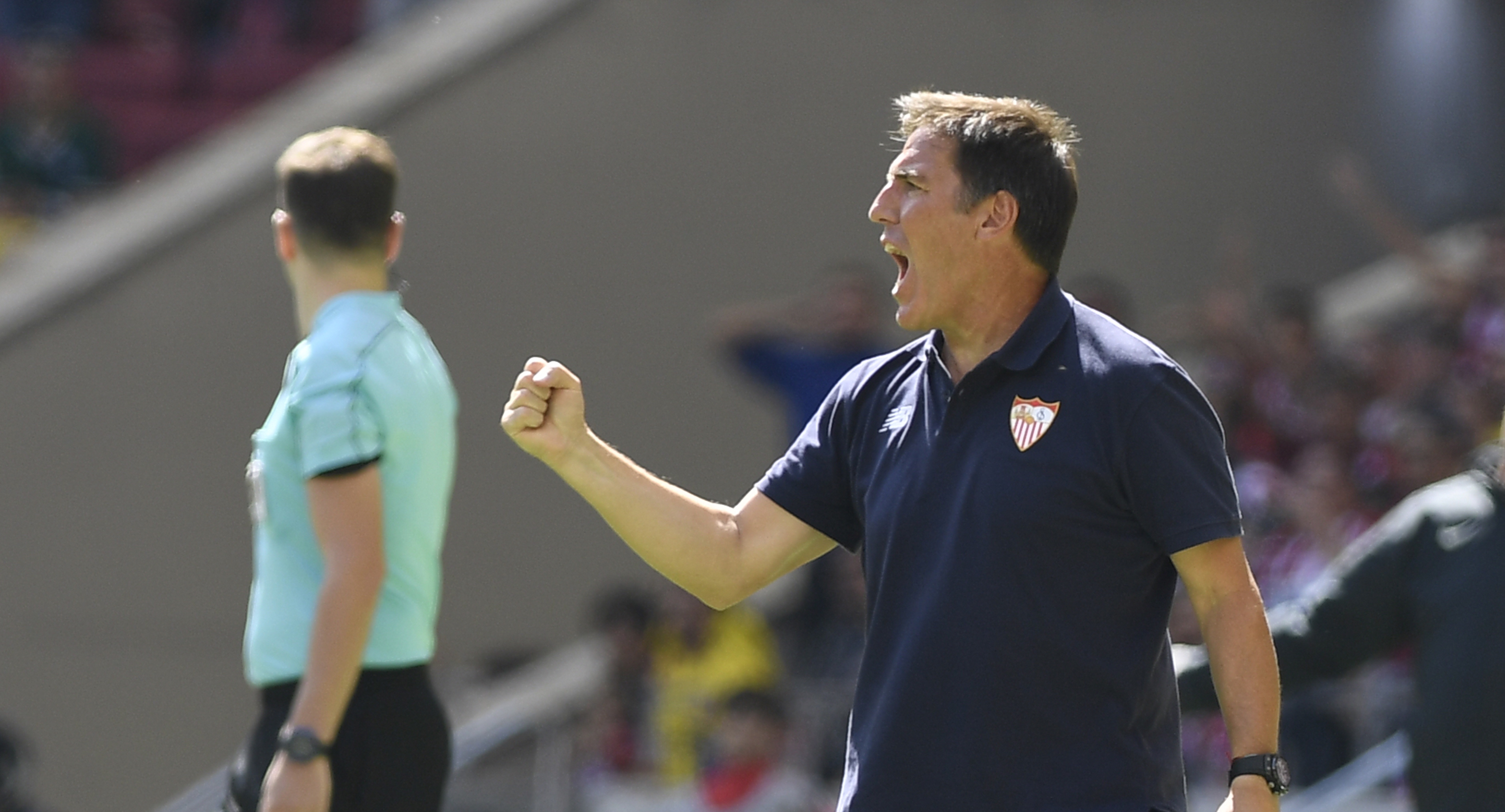 Berizzo en el partido ante el Atlético de Madrid