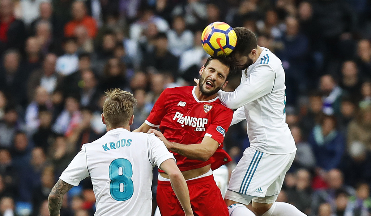 Franco Vázquez del Sevilla FC ante el Real Madrid