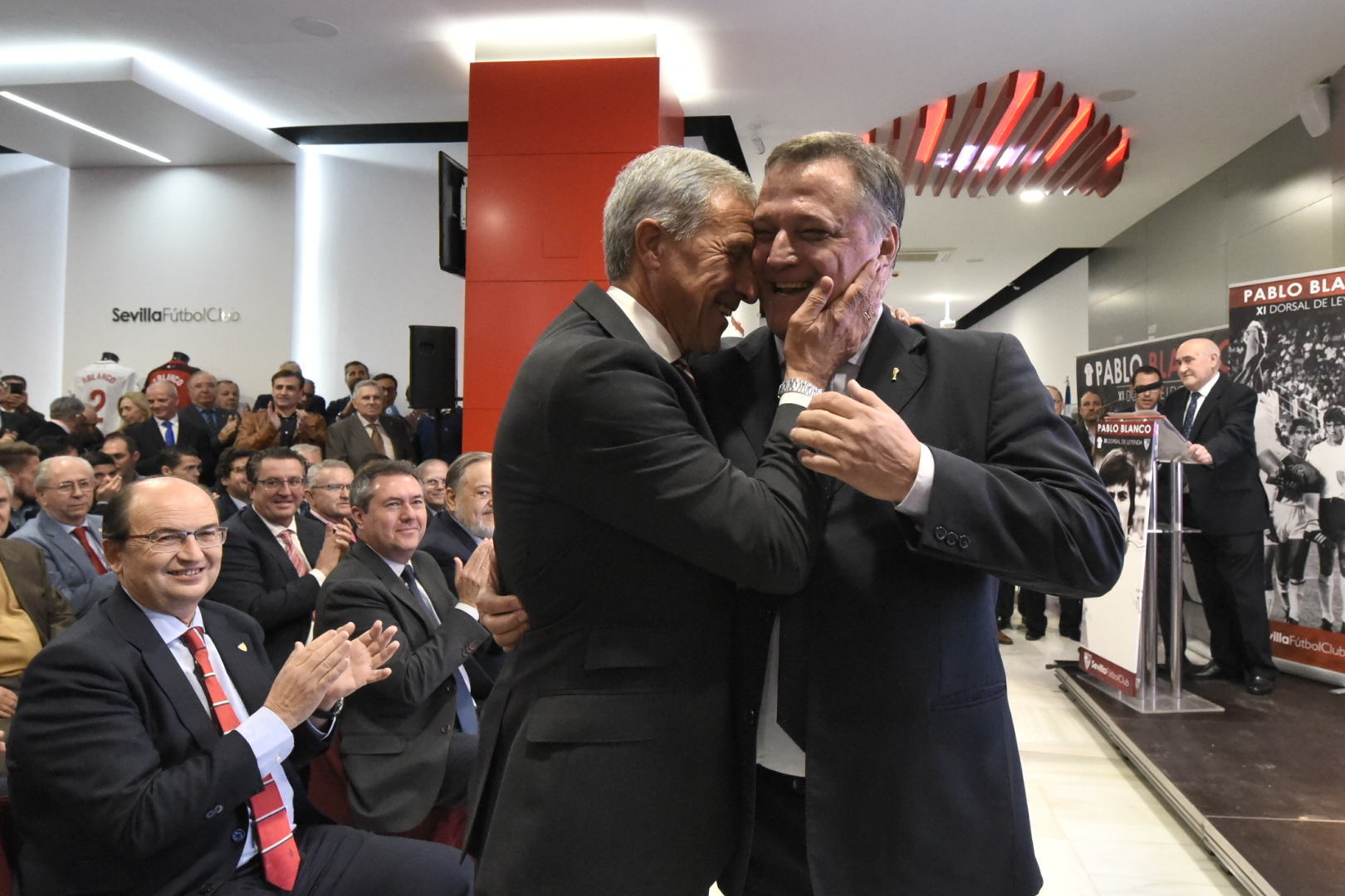 Pablo Blanco y Daniel Bertoni en el Dorsal de Leyenda