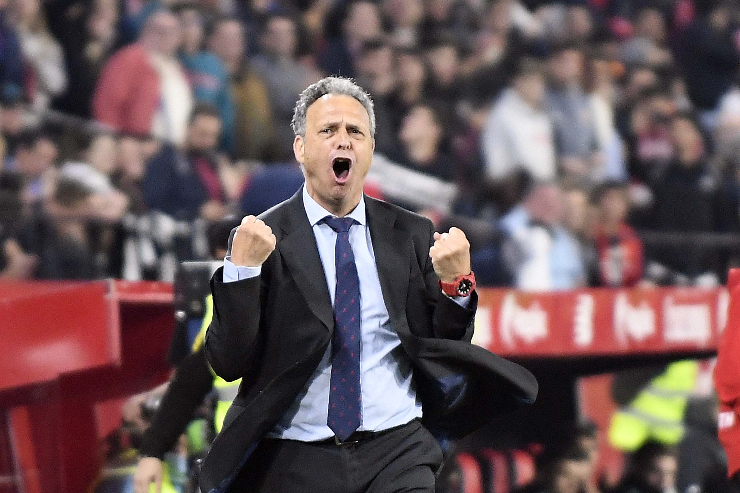 Joaquín Caparrós entrenador del Sevilla FC