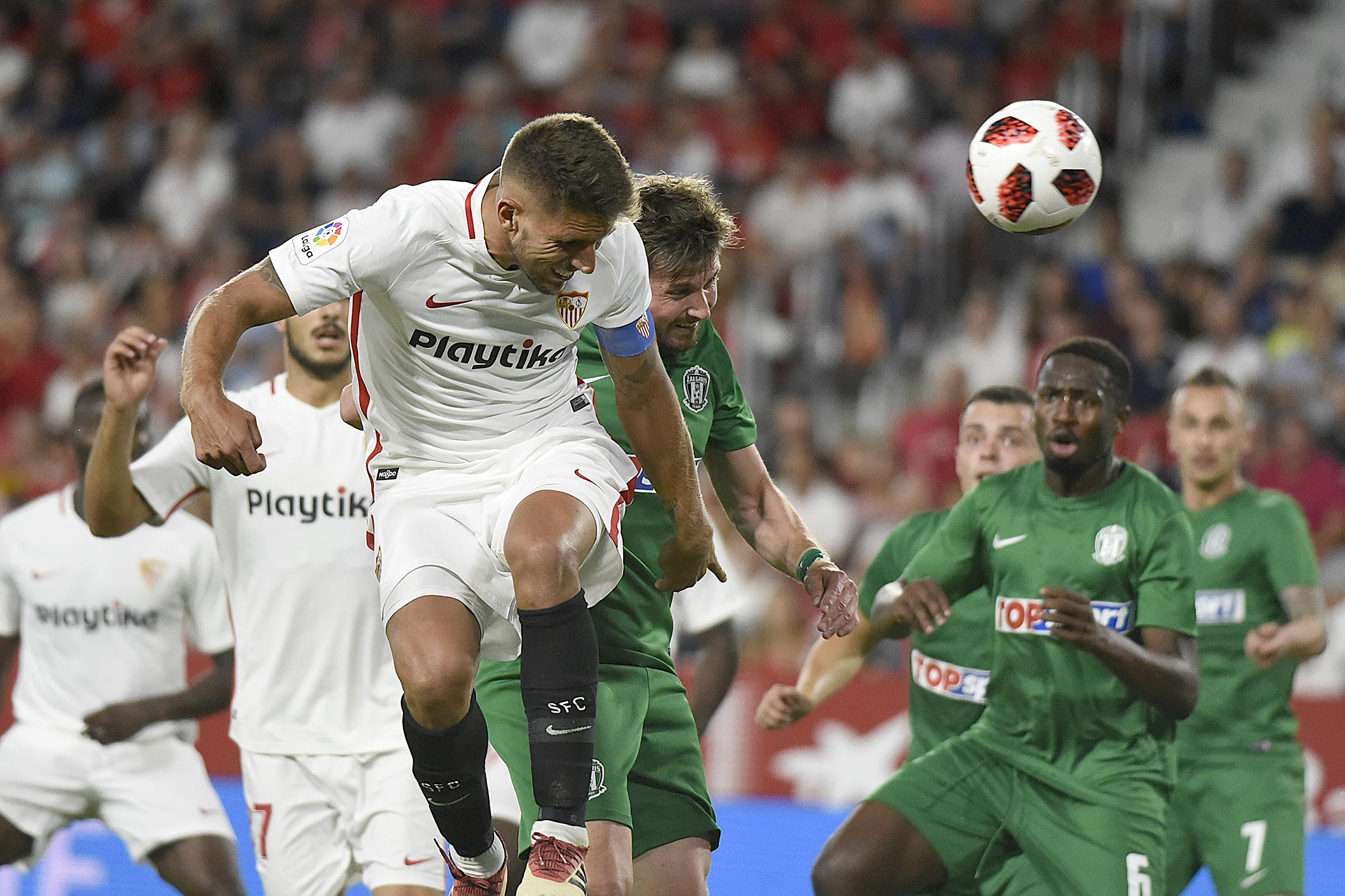 Carriço del Sevilla FC ante el Zalgiris