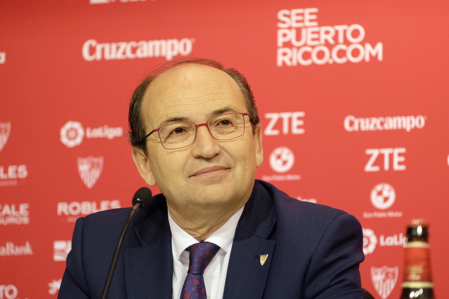 José Castro en sala de prensa