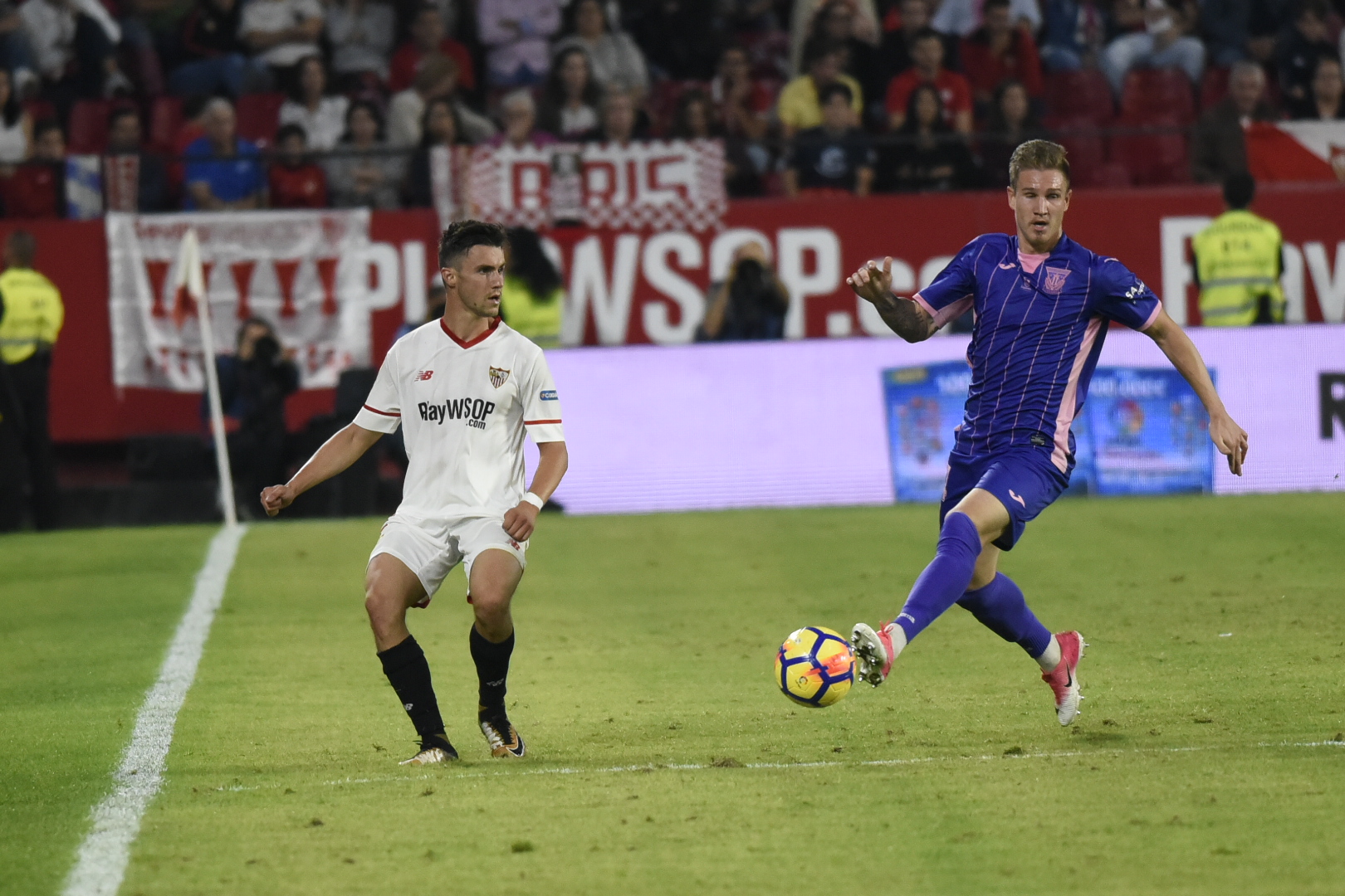 Corchia del Sevilla FC ante el Leganés