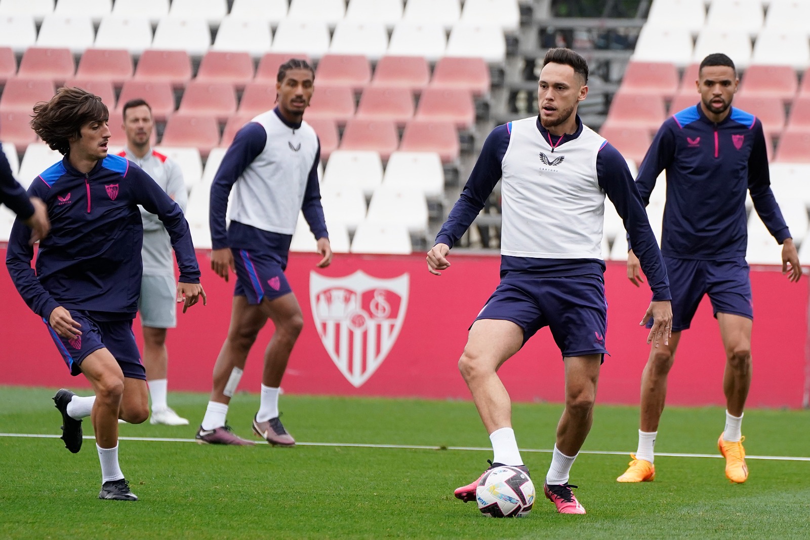 Imagen del entrenamiento antes de viajar a Elche