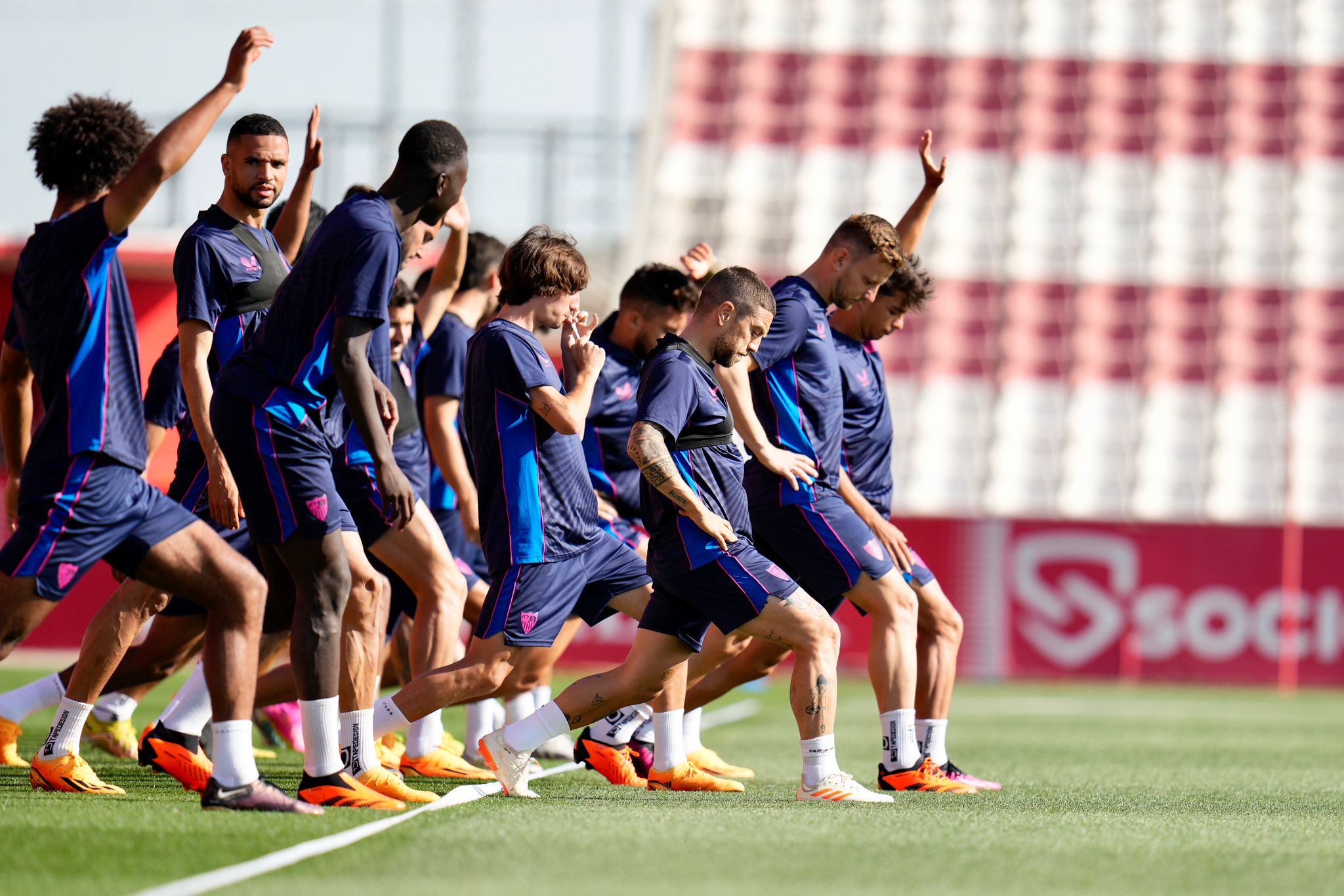 Imagen del entrenamiento del primer equipo