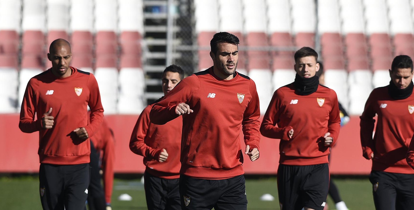 Entrenamiento del Sevilla FC