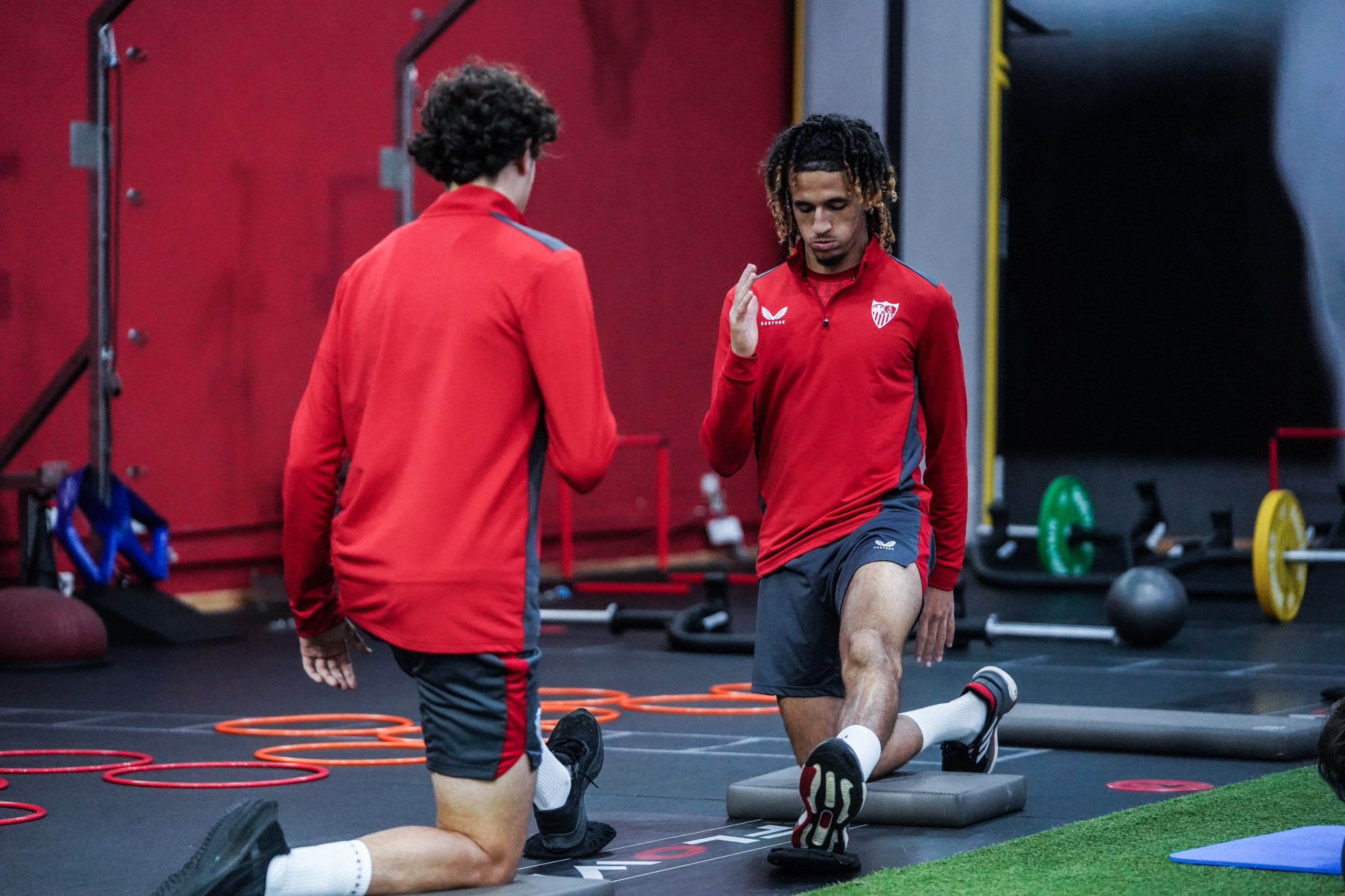 Entrenamiento del Sevilla FC en la ciudad deportiva