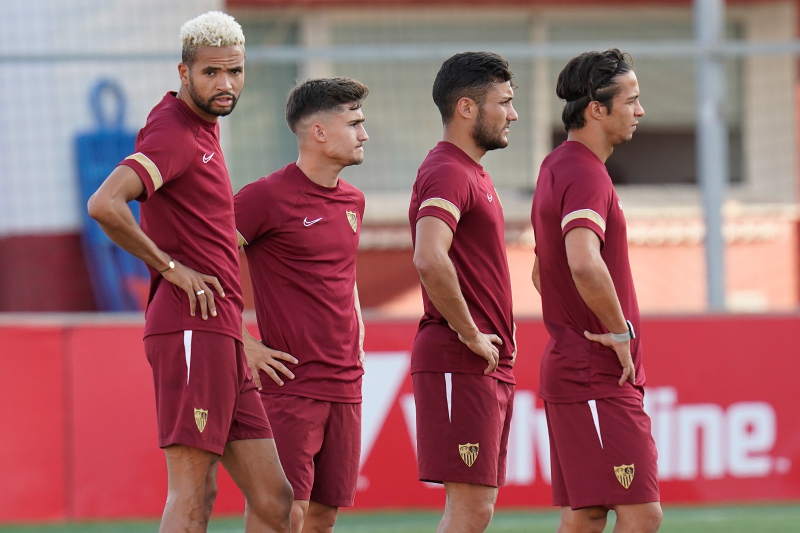 Imagen del entrenamiento del Sevilla FC