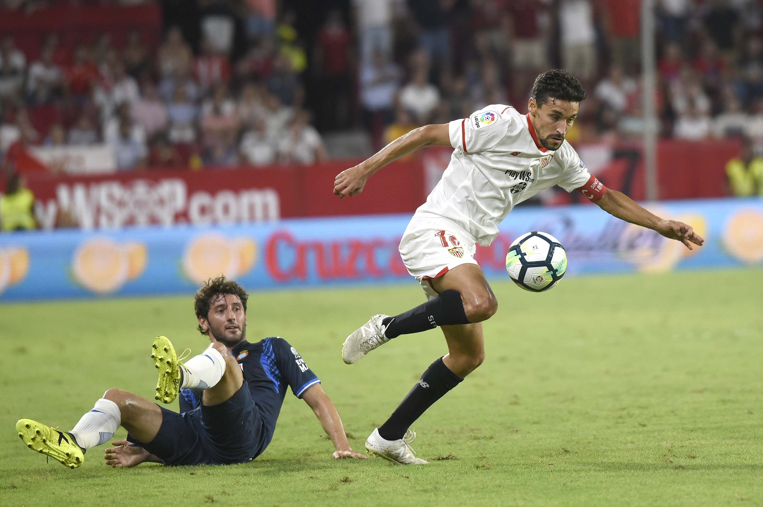 Navas, en el Sevilla FC-Espanyol