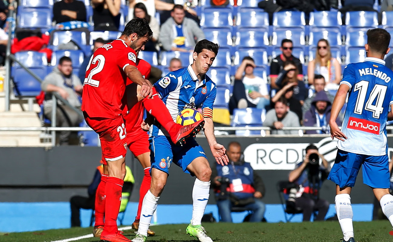 Franco Vázquez del Sevilla FC ante el RCD Espanyol