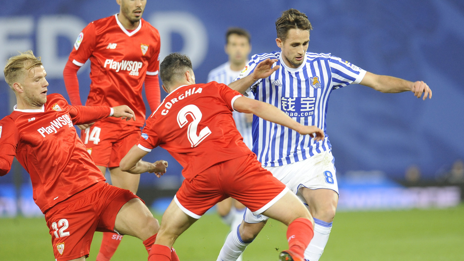 Partido entre la Real Sociedad y el Sevilla FC