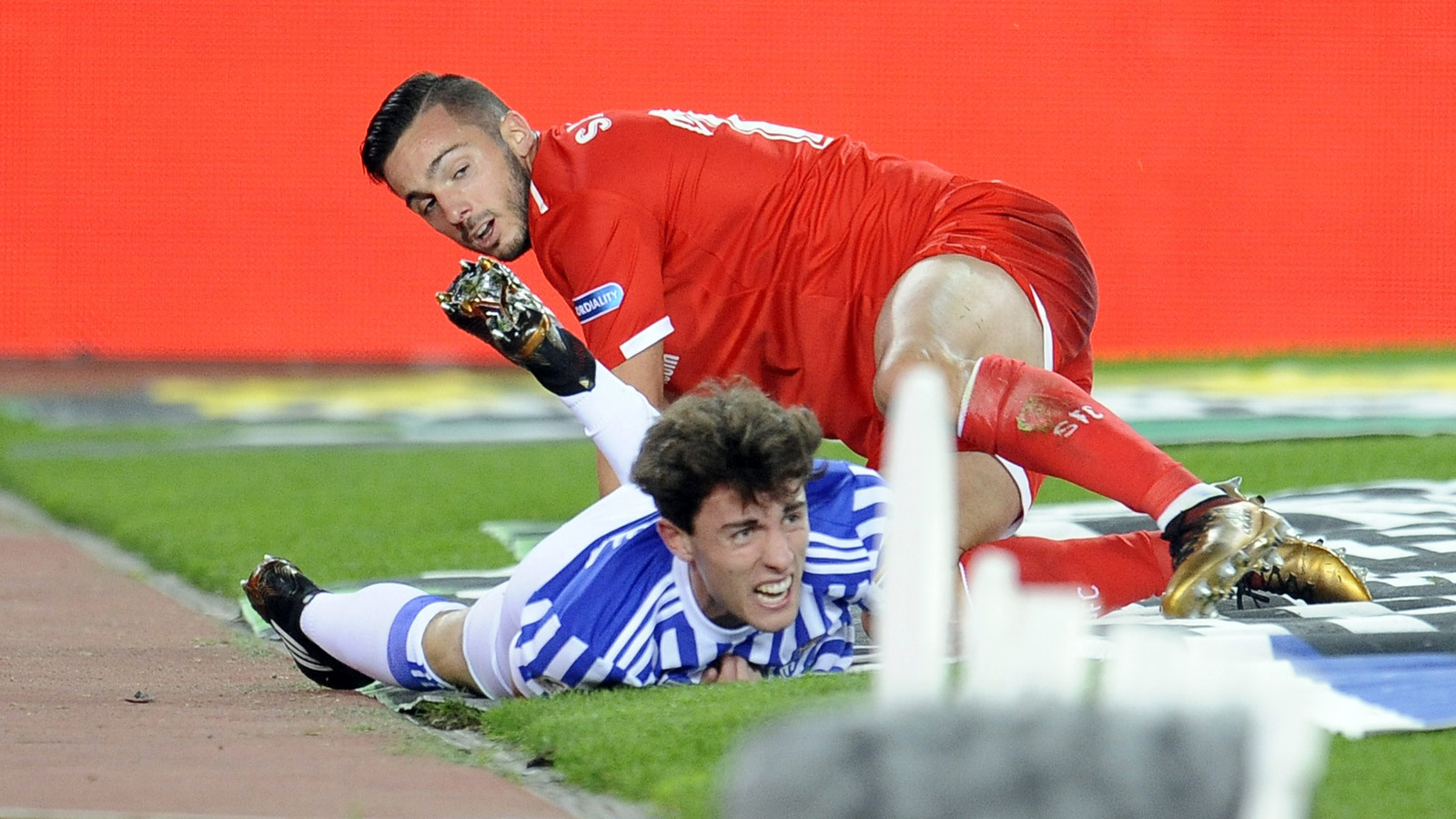 Sarabia del Sevilla FC ante la Real Sociedad