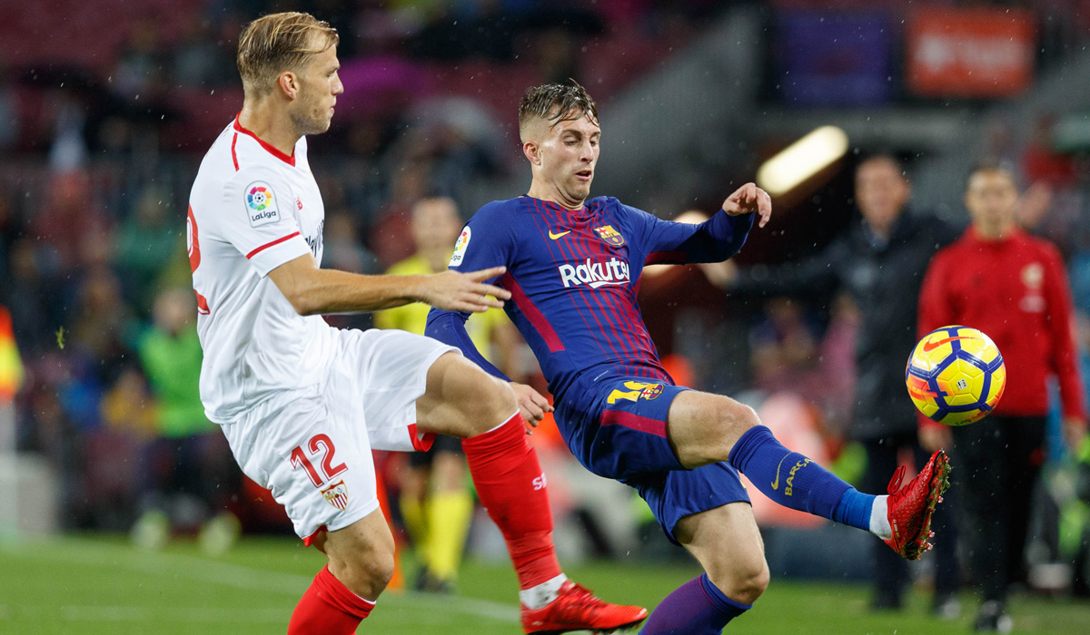 Geis del Sevilla FC ante el FC Barcelona