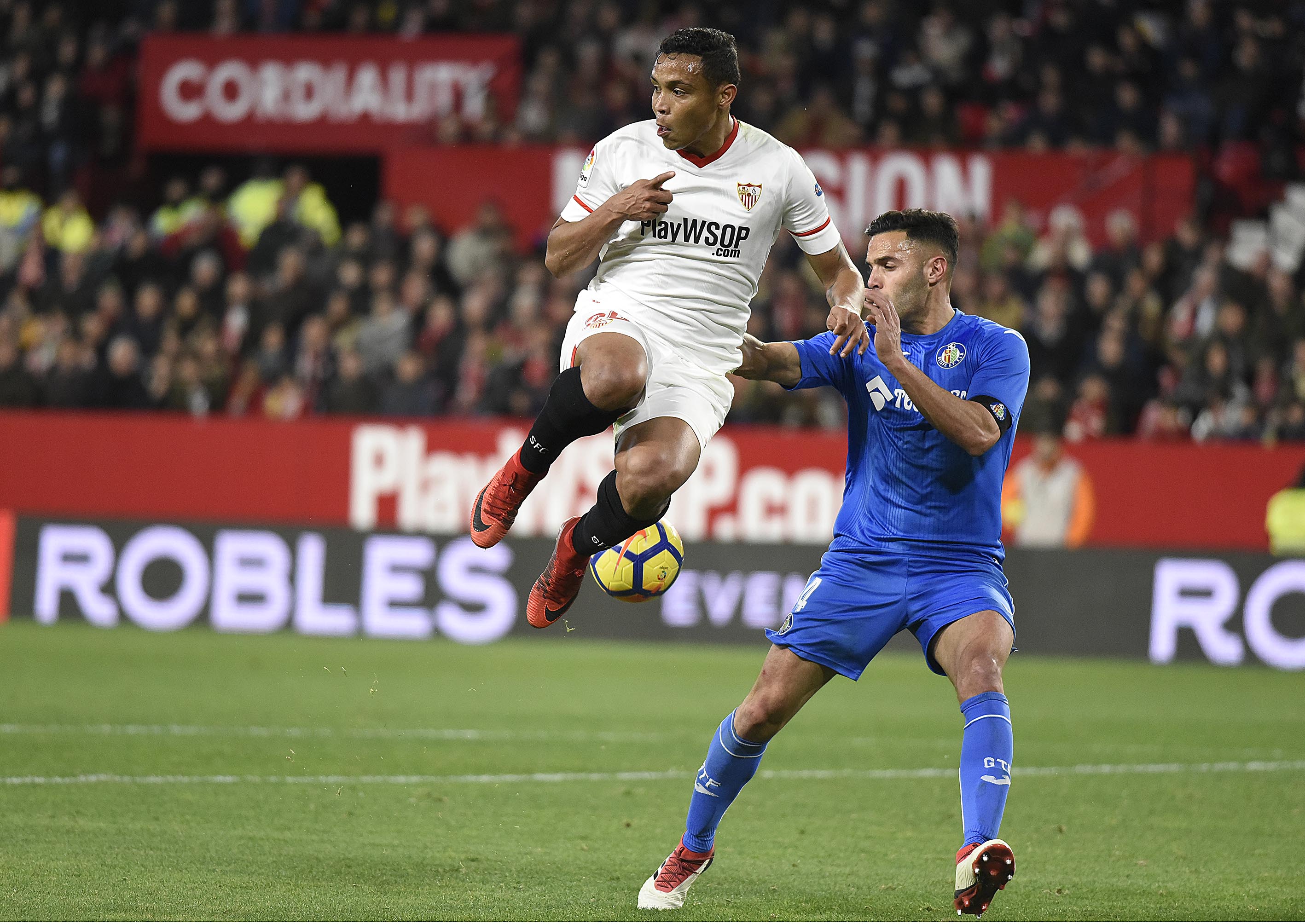 Muriel del Sevilla FC ante el Getafe