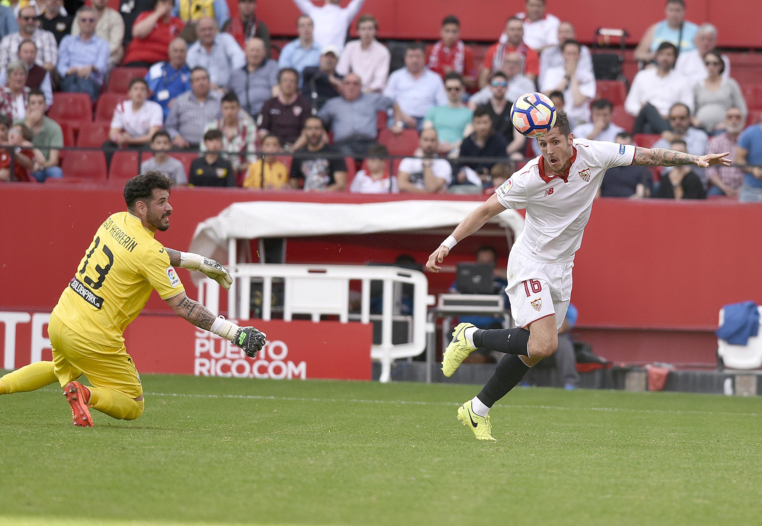 Jovetic en el partido ante el Leganés