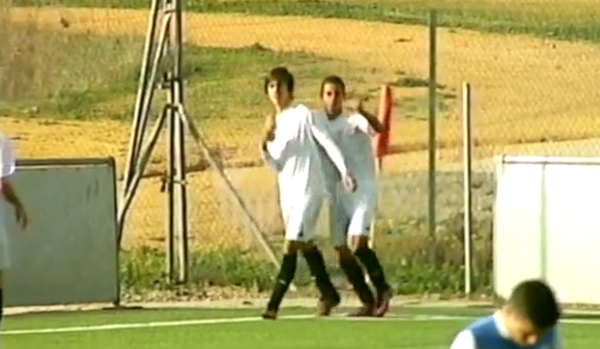 Dos jugadores del Sevilla FC Juvenil C