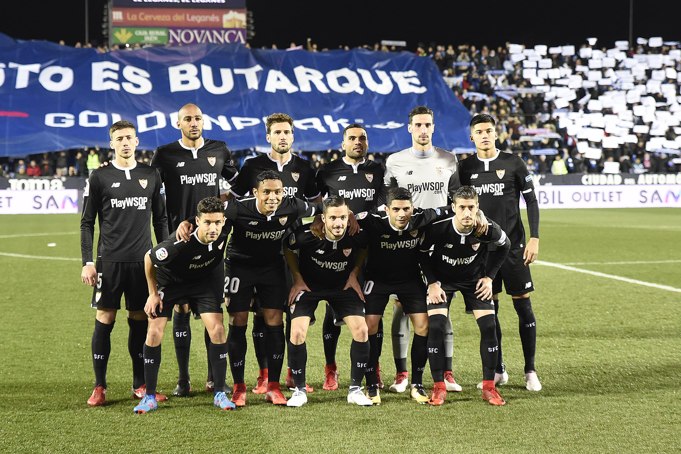 Foto del once inicial ante el Leganés