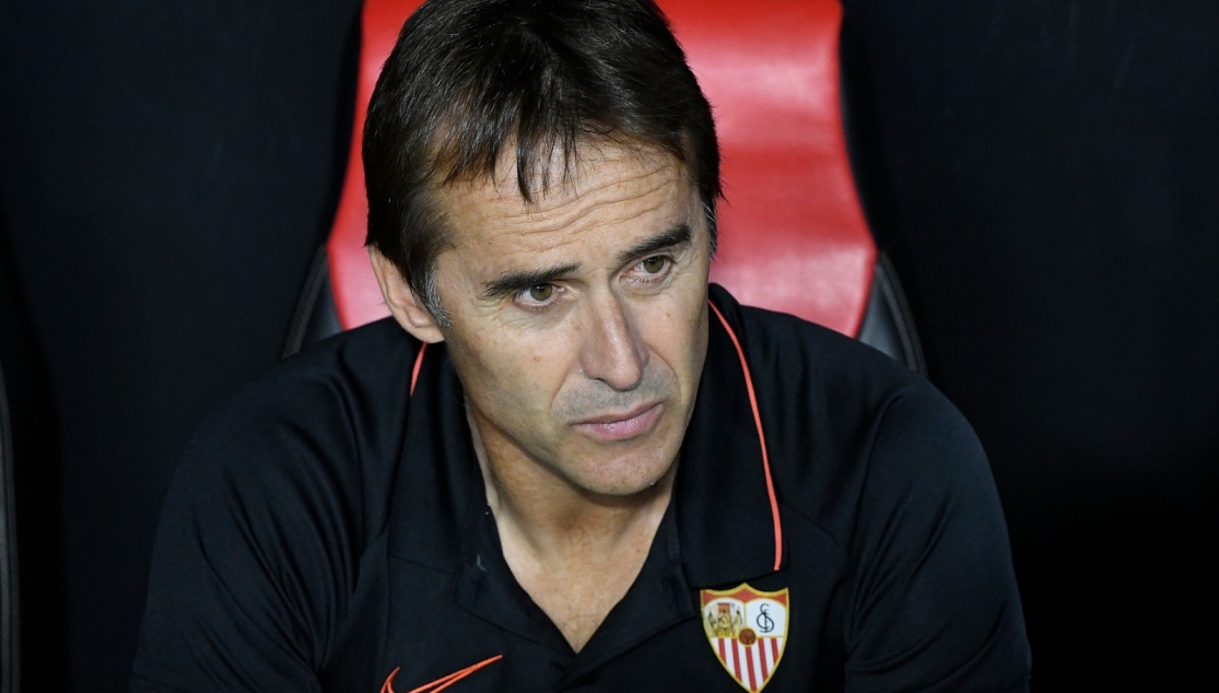 Lopetegui en el banquillo ante el APOEL