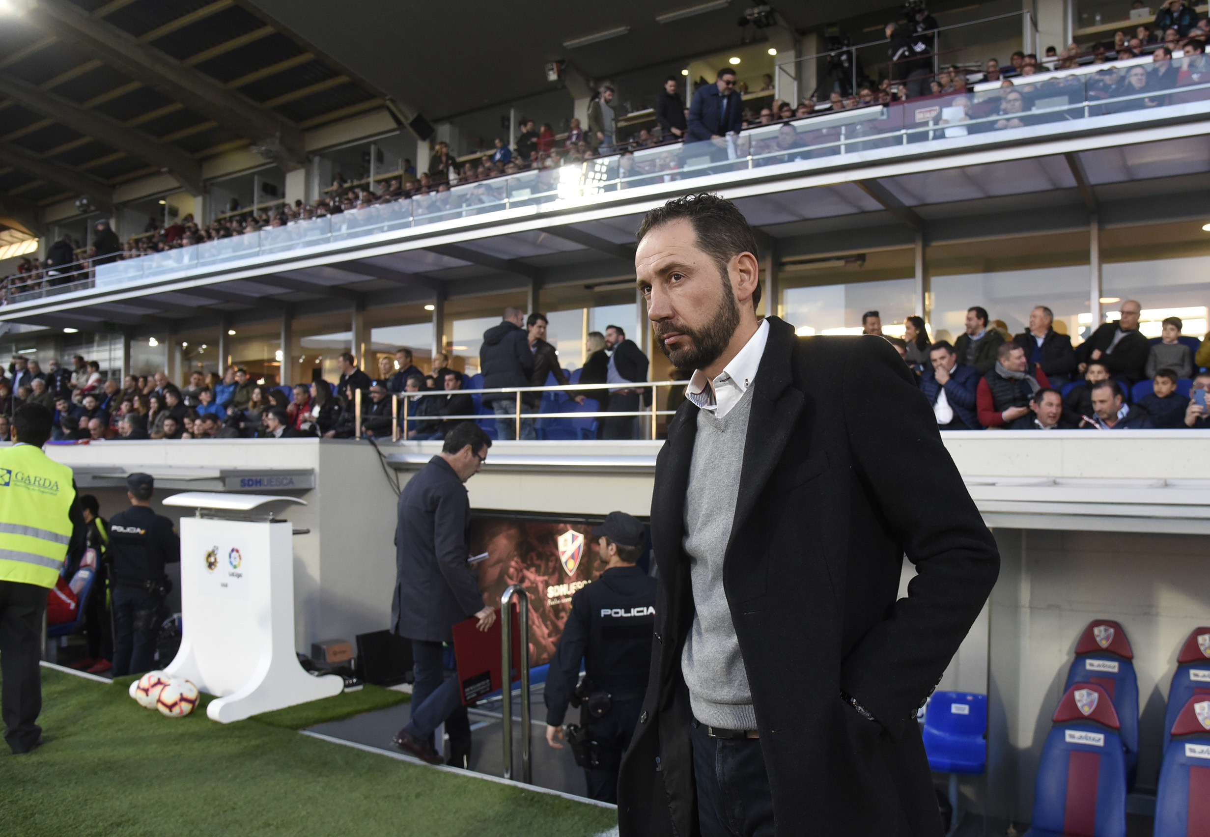 Pablo Machín del Sevilla FC ante la SD Huesca