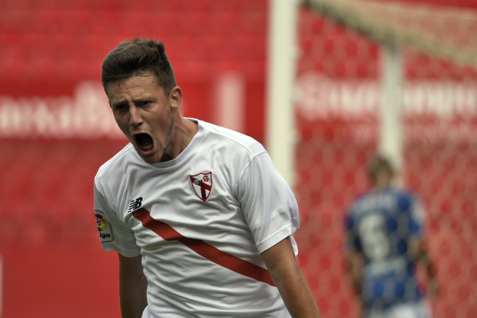 Marc Gual del Sevilla Atlético ante el Getafe