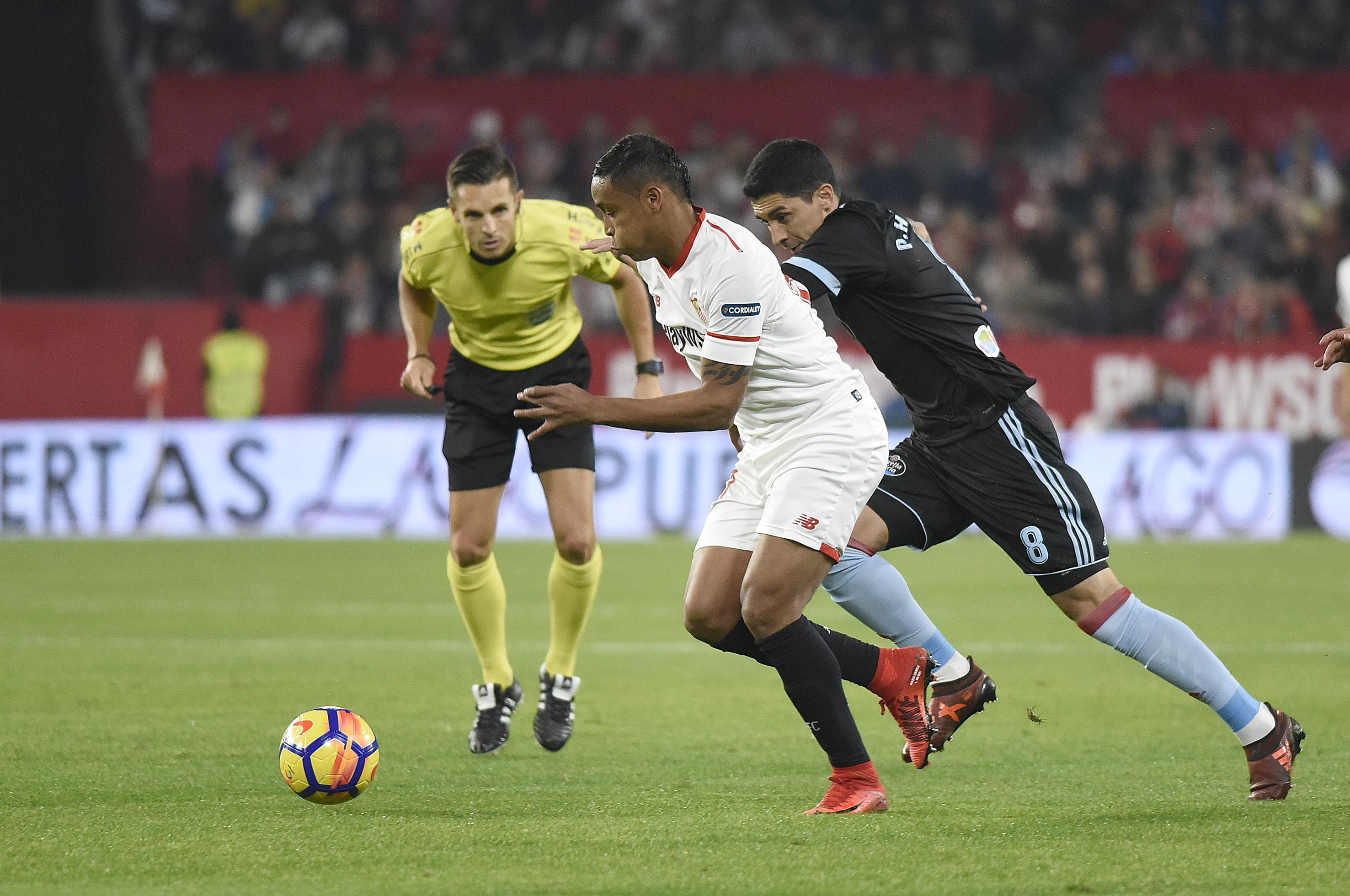 Muriel del Sevilla FC ante el RC Celta