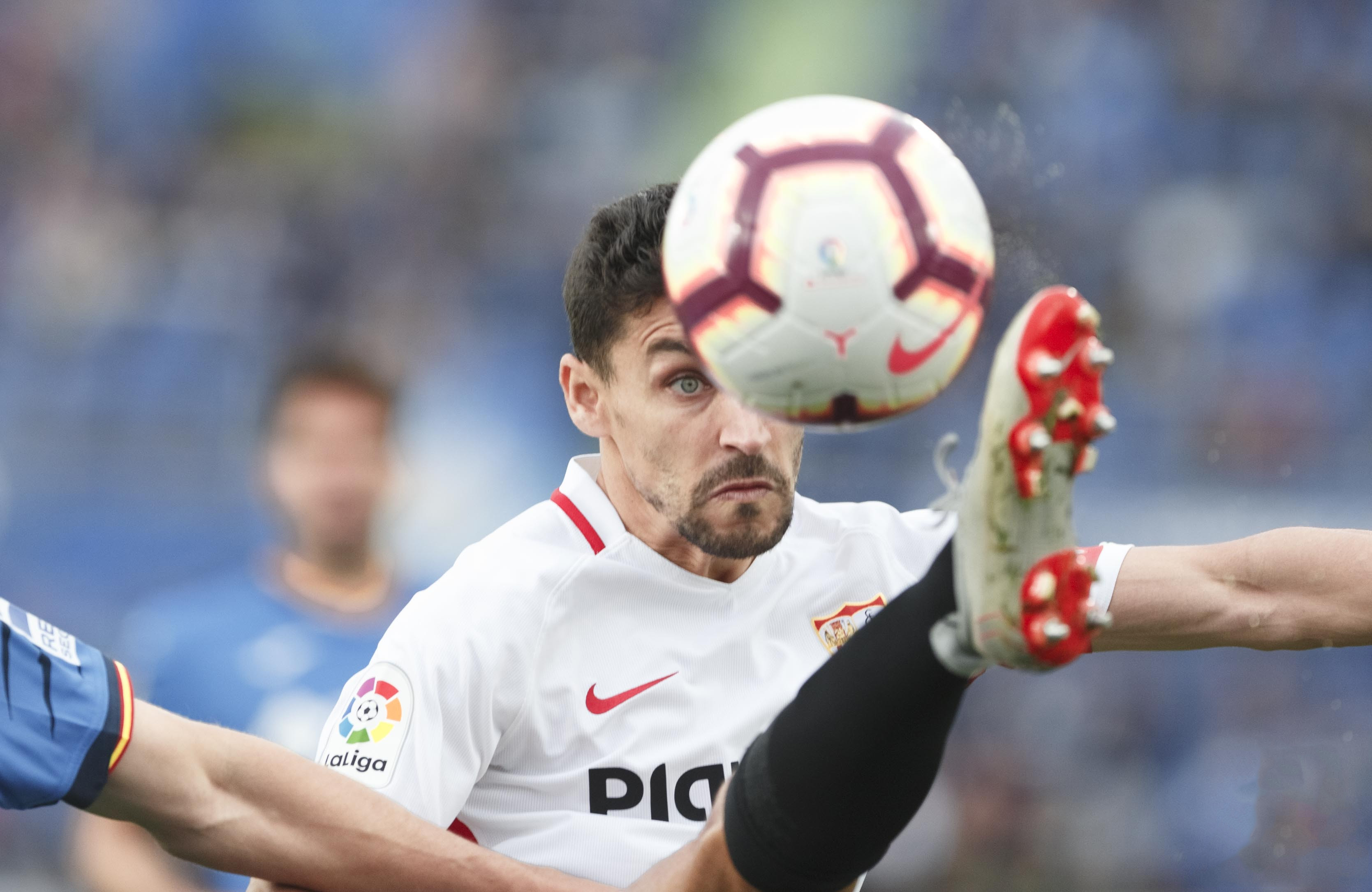 Jesús Navas ante el Getafe CF