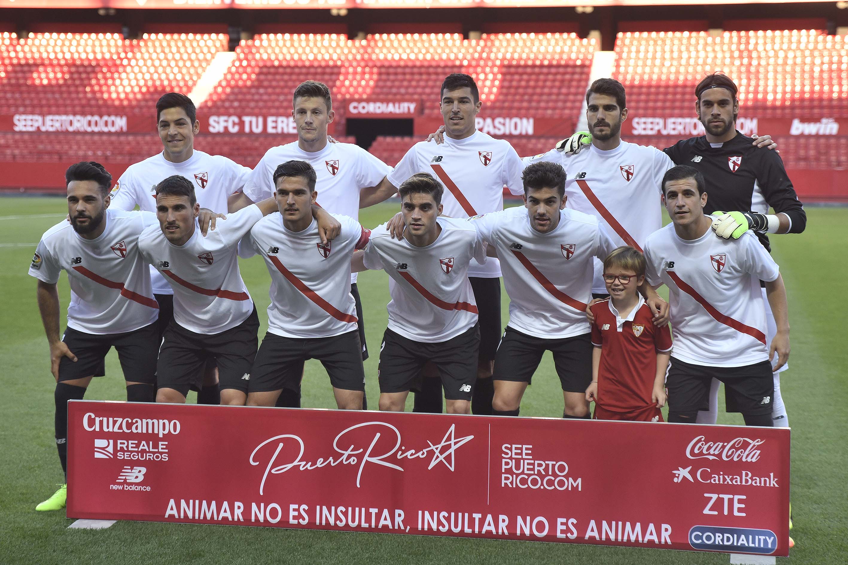 Once inicial del Sevilla Atlético ante el Numancia